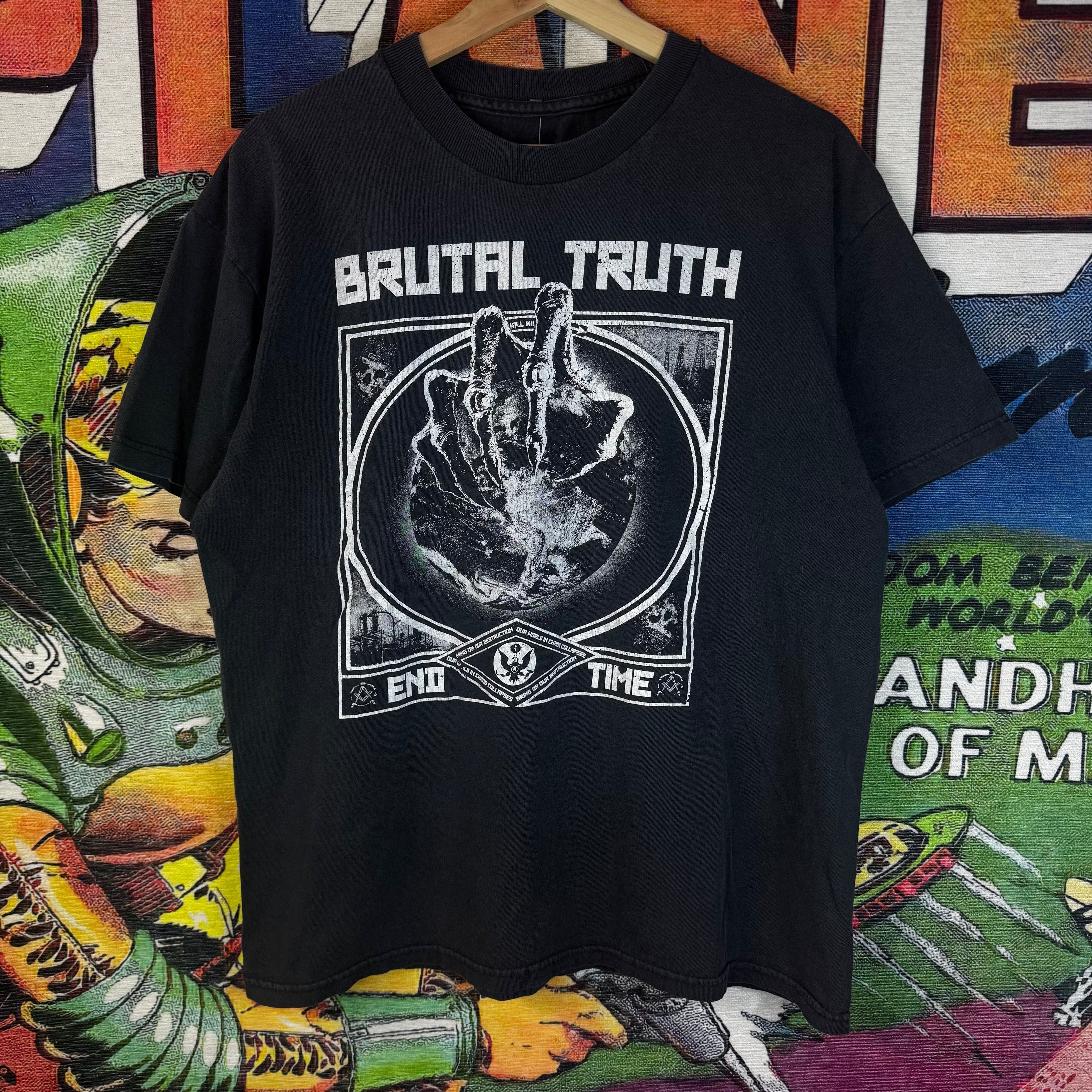 Vintage Y2K Brutal Truth End Of Time Album Tee Size Large Size US L / EU 52-54 / 3 - 1 Thumbnail
