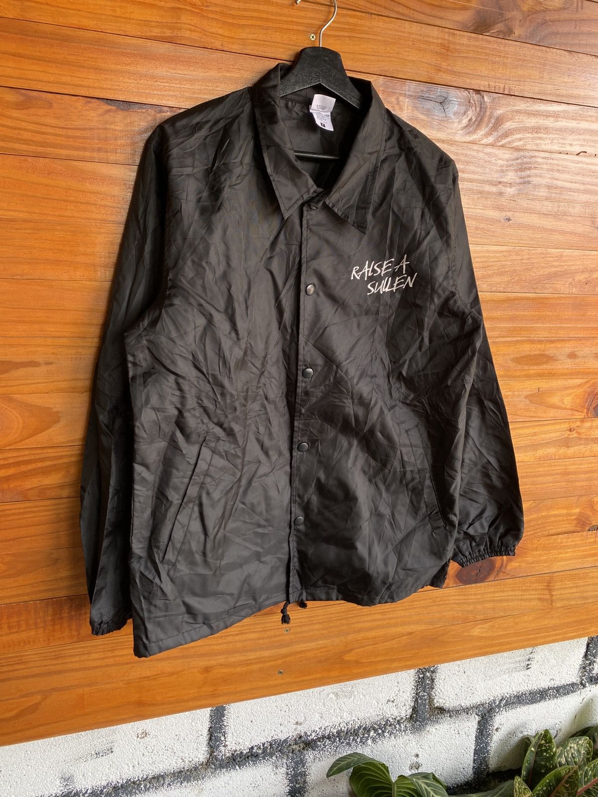 Japanese Brand Raise A Sullen Graphic Coach Jacket Black Streetwear Jacket Size US S / EU 44-46 / 1 - 5 Thumbnail