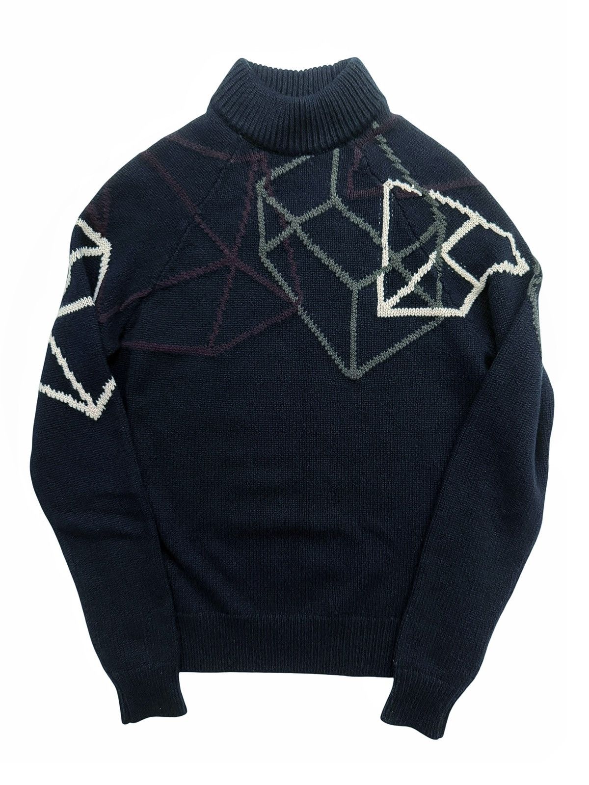 Hermes $3600 FW19 Runway Cashmere Abstract Turtleneck Size US S / EU 44-46 / 1 - 2 Thumbnail