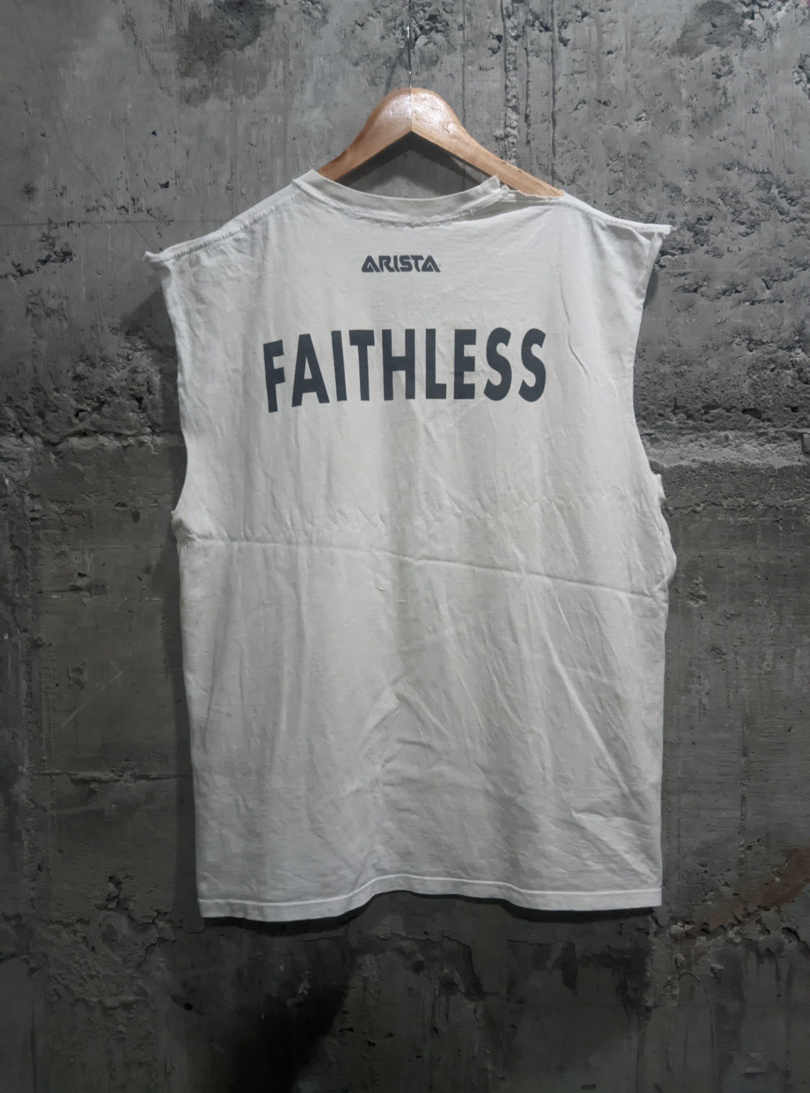 Band Tees Vintage 1998 thrashed faithless god is a dj Trance t shirt Size US XL / EU 56 / 4 - 2 Thumbnail