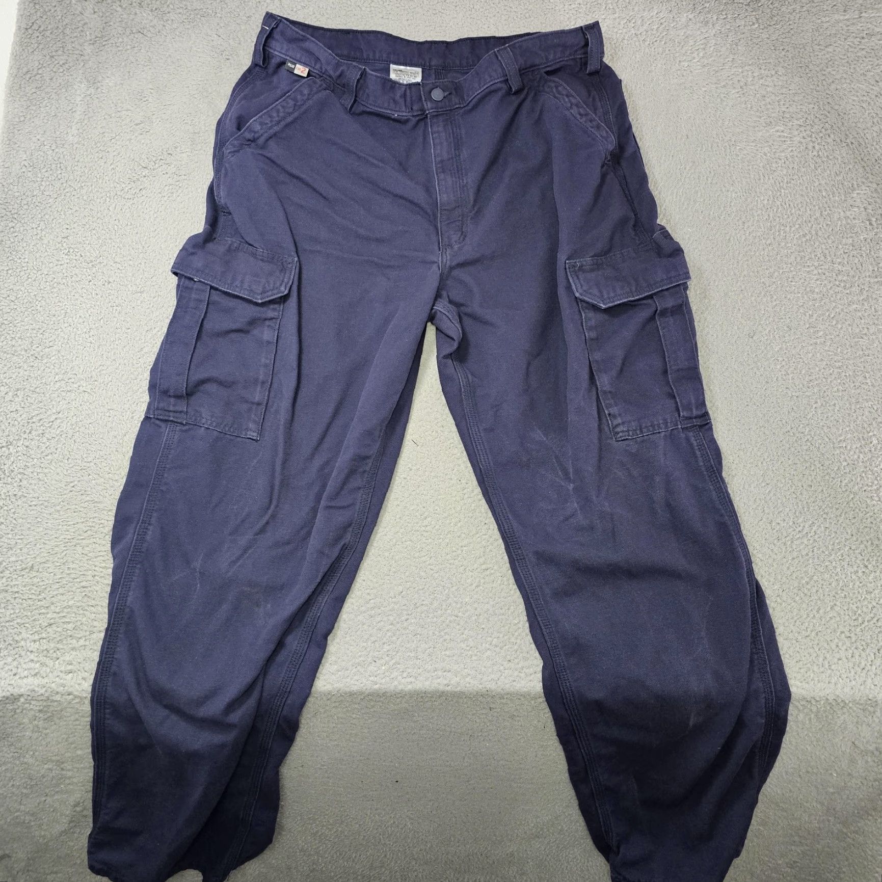 Carhartt VINTAGE Carhartt FR Cargo Pants Mens 38x34 FRB240 Flame Resistant Workwear Size US 36 / EU 52 - 2 Thumbnail