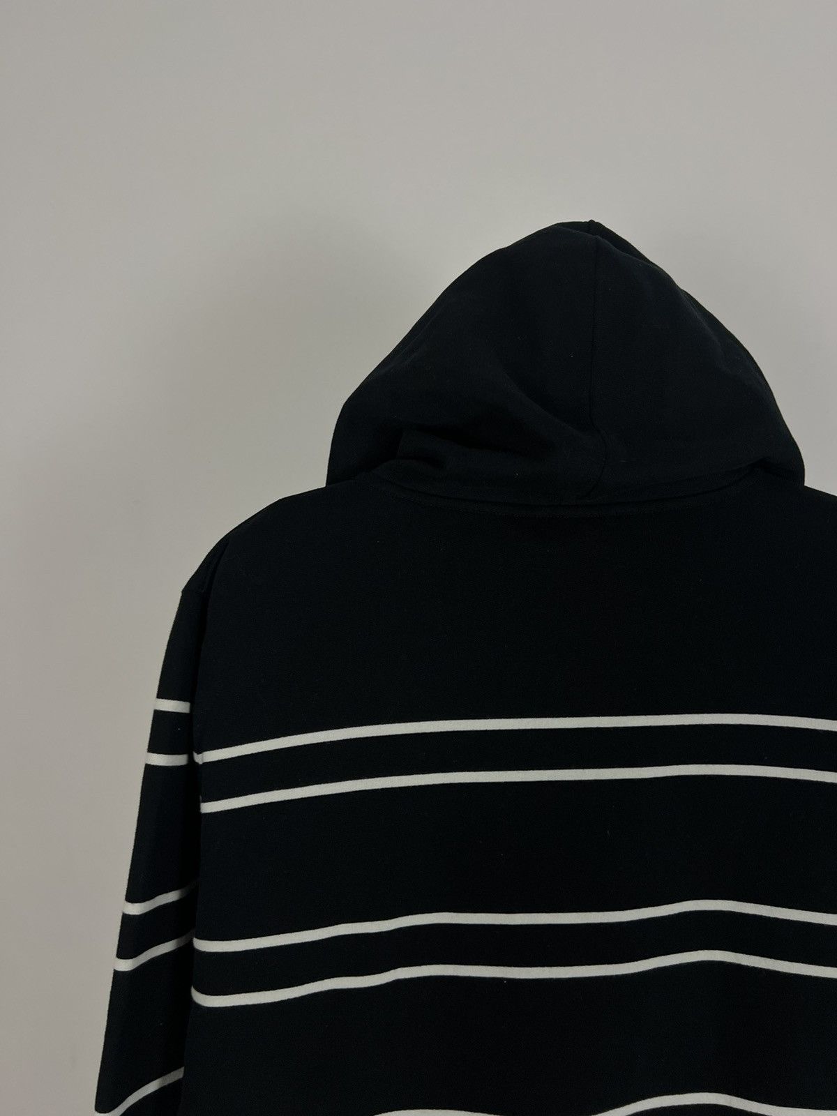 Designer × Saint Laurent Paris × Yves Saint Laurent Saint Laurent Striped Cotton Hoodie Size US L / EU 52-54 / 3 - 12 Thumbnail