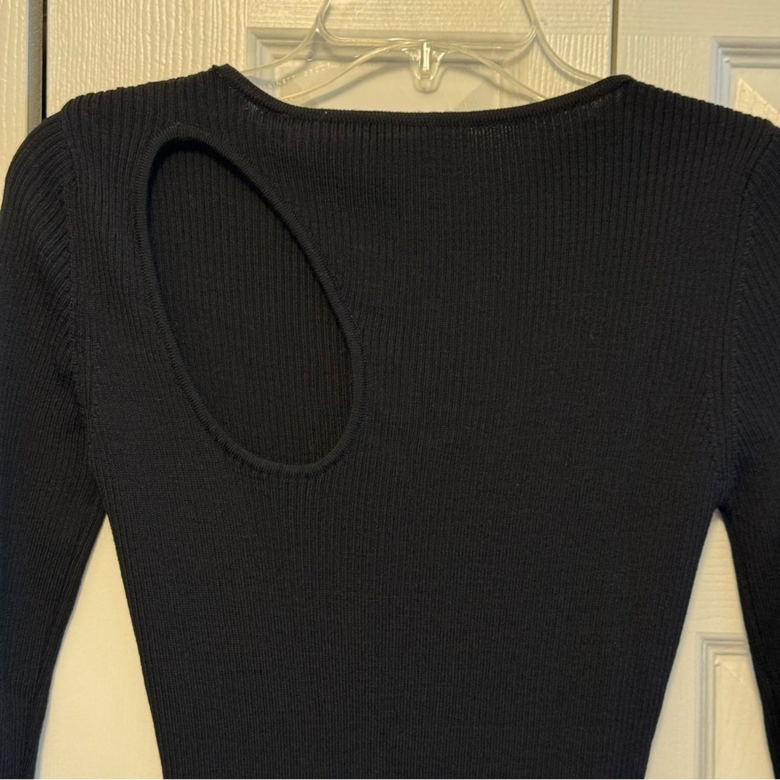 The Kooples New! The Kooples Black Wool Long Sleeve Dress, Size 1 Size S / US 4 / IT 40 - 11 Thumbnail