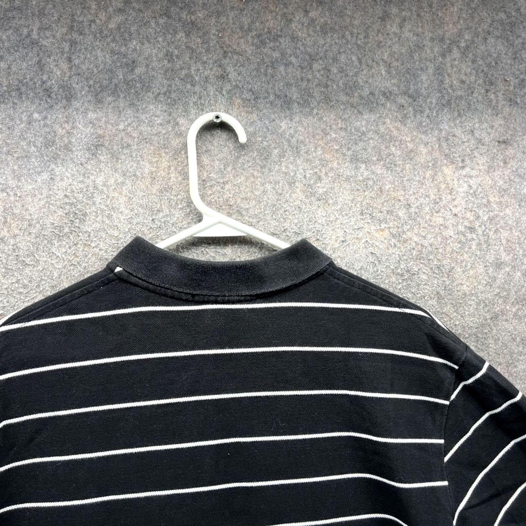Polo Ralph Lauren VINTAGE Polo Shirt Polo Ralph Lauren Men XL Black Stripe Pony Pique Custom Fit Short Sleeve Button Logo Catwalk Casual Business Mens Size US XL / EU 56 / 4 - 7 Thumbnail