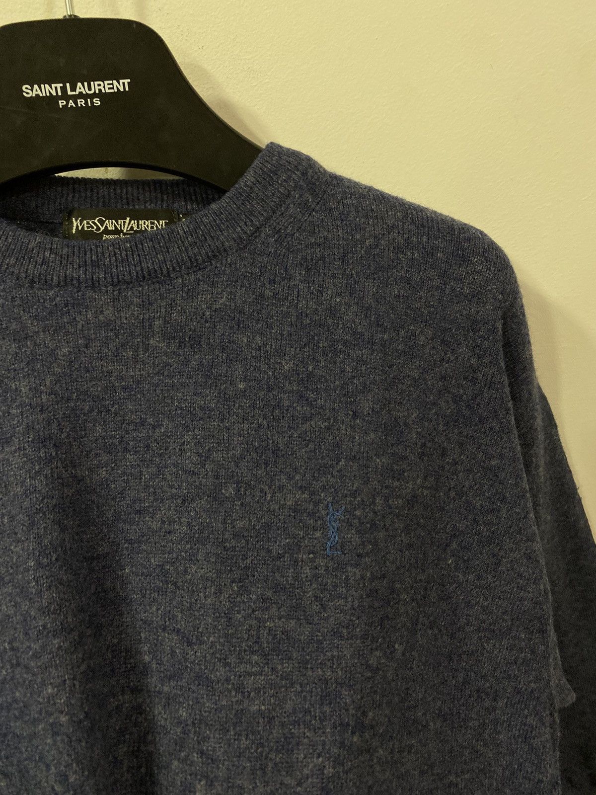 Yves Saint Laurent 90s Super Soft YSL Sweater Wool YSL Sweatshirt Size US M / EU 48-50 / 2 - 1 Thumbnail