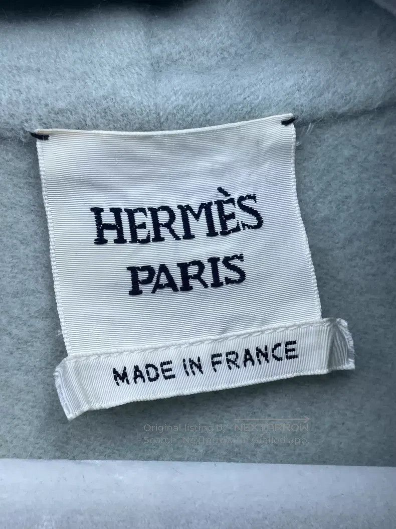 Hermes Hermes Leather Buckle Double-Faced Cashmere Short Coat Size XXS / US 00 / IT 34 - 7 Thumbnail