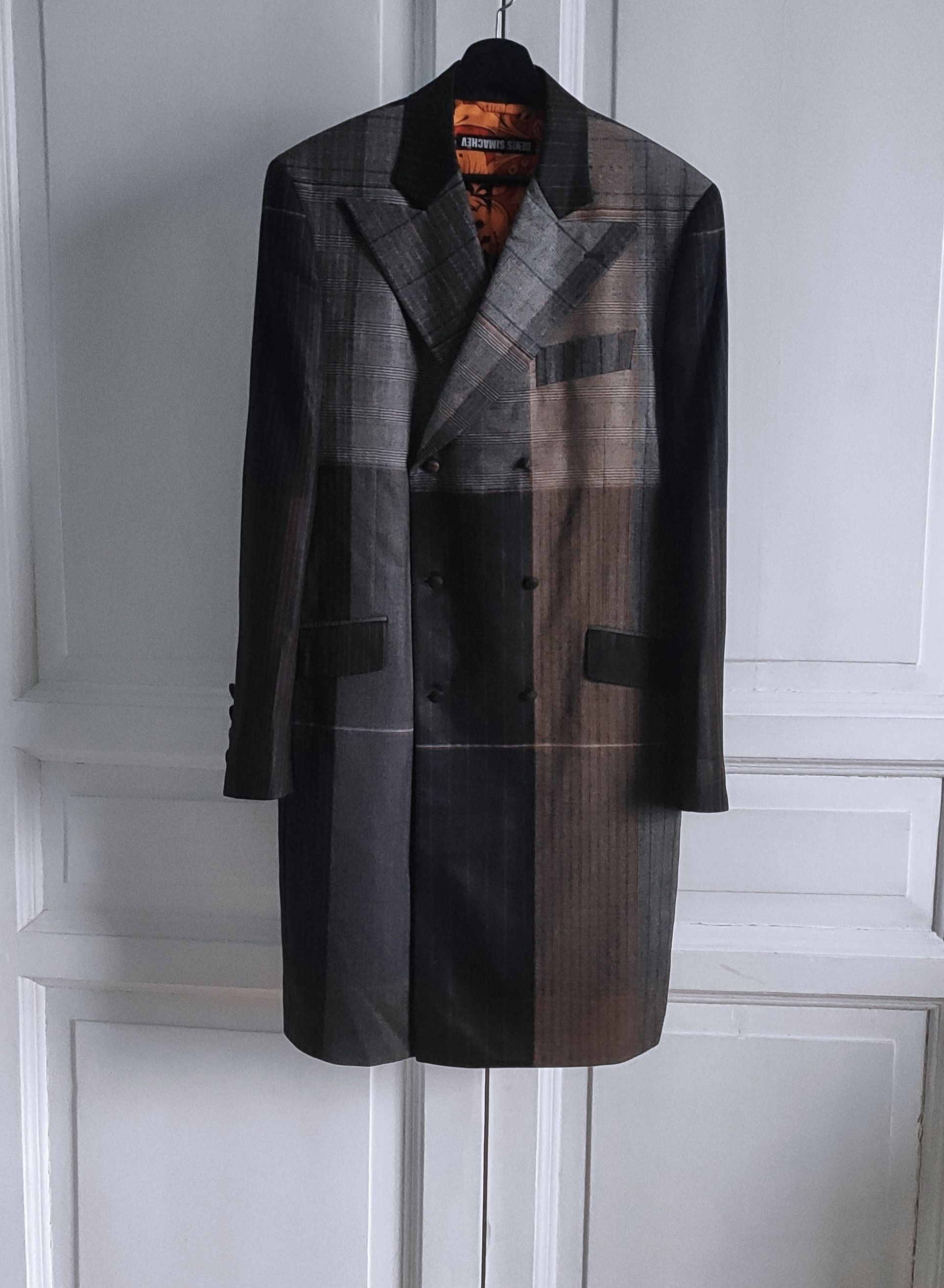 Denis Simachev NEW Color block breasted coat.Like Jean-Paul Gaultier Size US L / EU 52-54 / 3 - 2 Thumbnail
