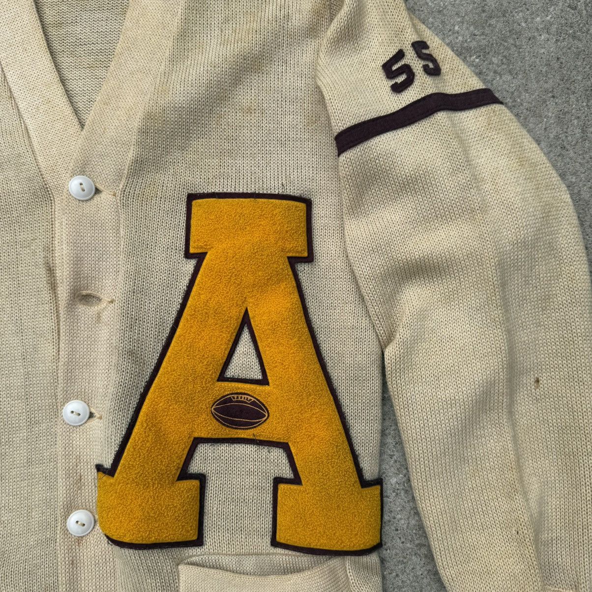 Vintage VTG 50s School Varsity Cardigan Letterman Sweater Y 1950s Size US M / EU 48-50 / 2 - 4 Thumbnail