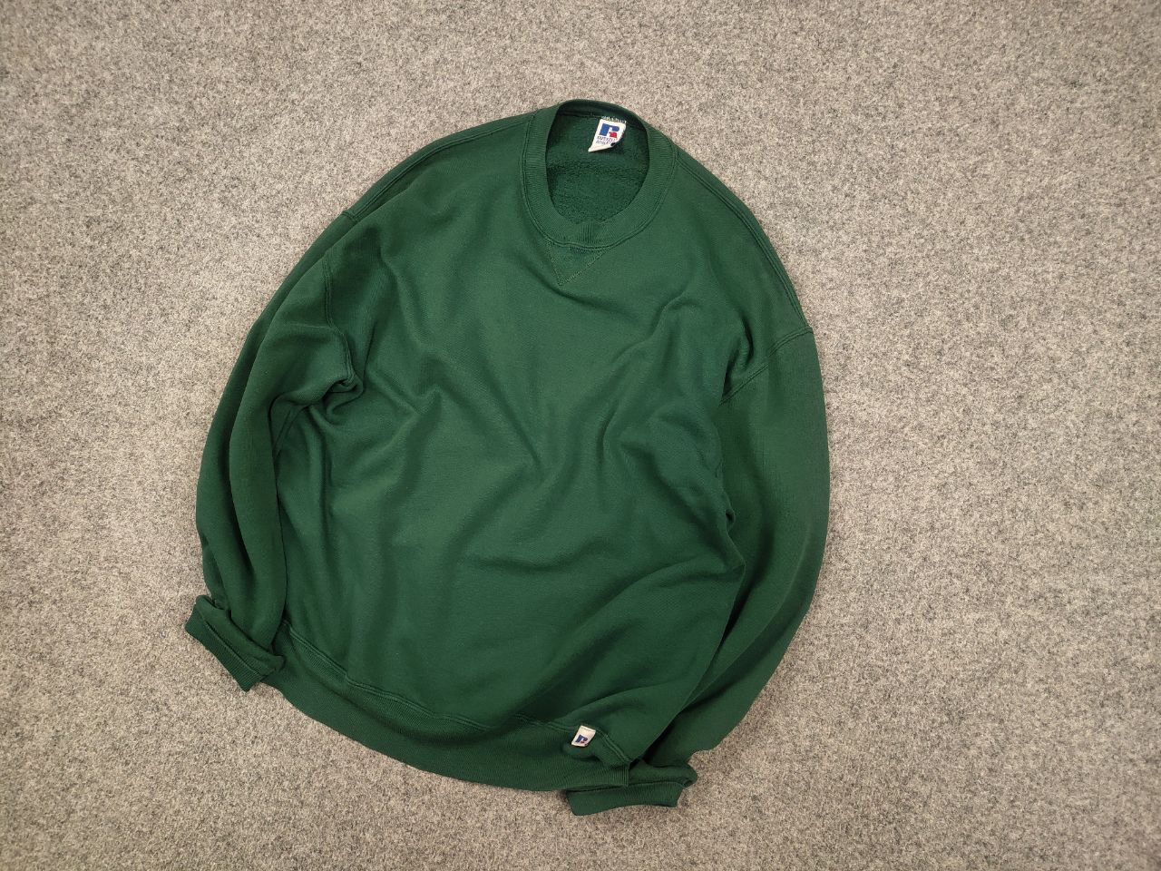 Russell Athletic Vintage Russell Athletics USA Made Blank Green Sweatshirt Size US XL / EU 56 / 4 - 3 Thumbnail