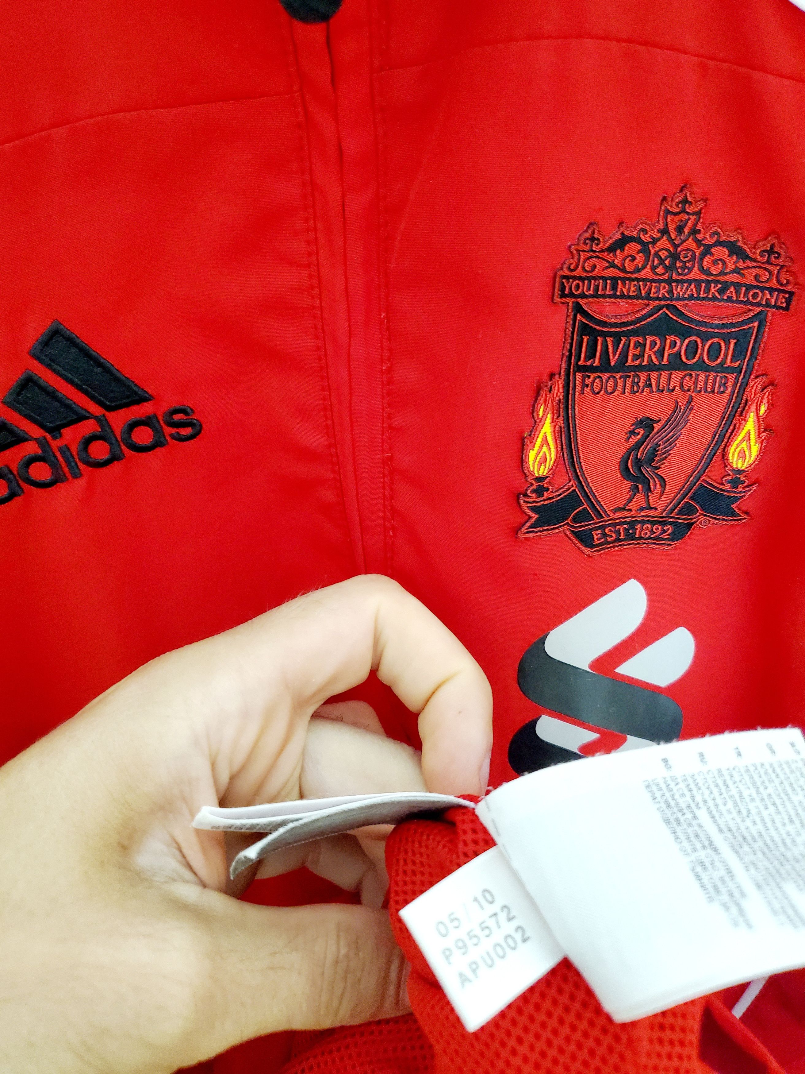 Adidas Vintage Adidas Liverpool Football Jacket Soccer Track Red S Size US S / EU 44-46 / 1 - 5 Thumbnail