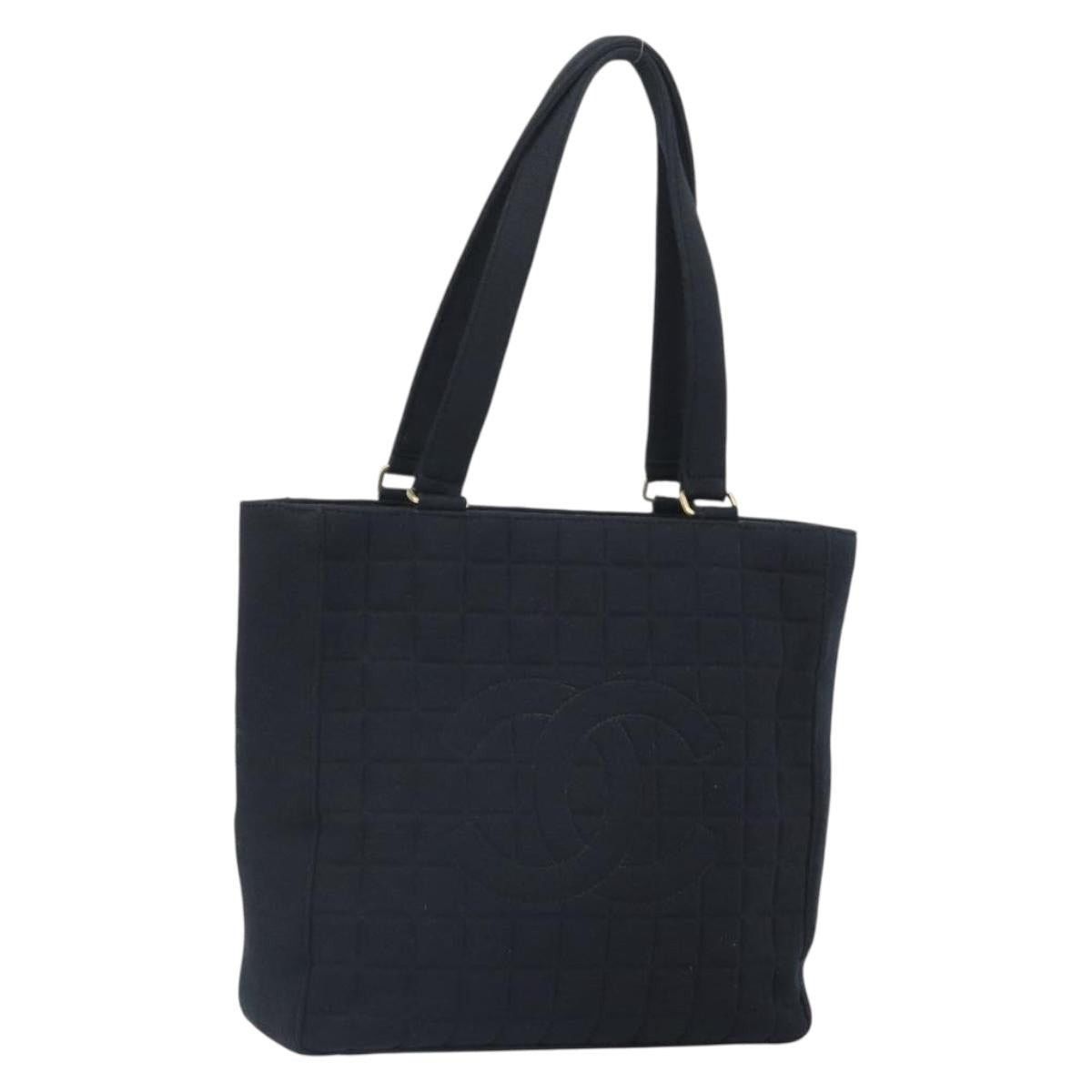 Chanel Chanel Tote Bag Cotton Gold Black CC Size ONE SIZE - 1 Thumbnail