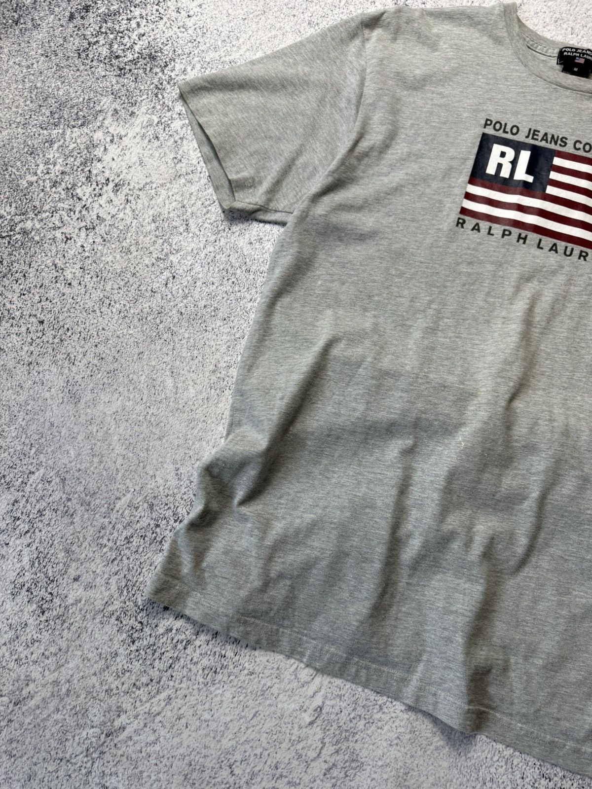 Ralph Lauren Vintage Polo Jeans Co Ralph Lauren T Shirt USA Flag Y2K Size US M / EU 48-50 / 2 - 5 Thumbnail