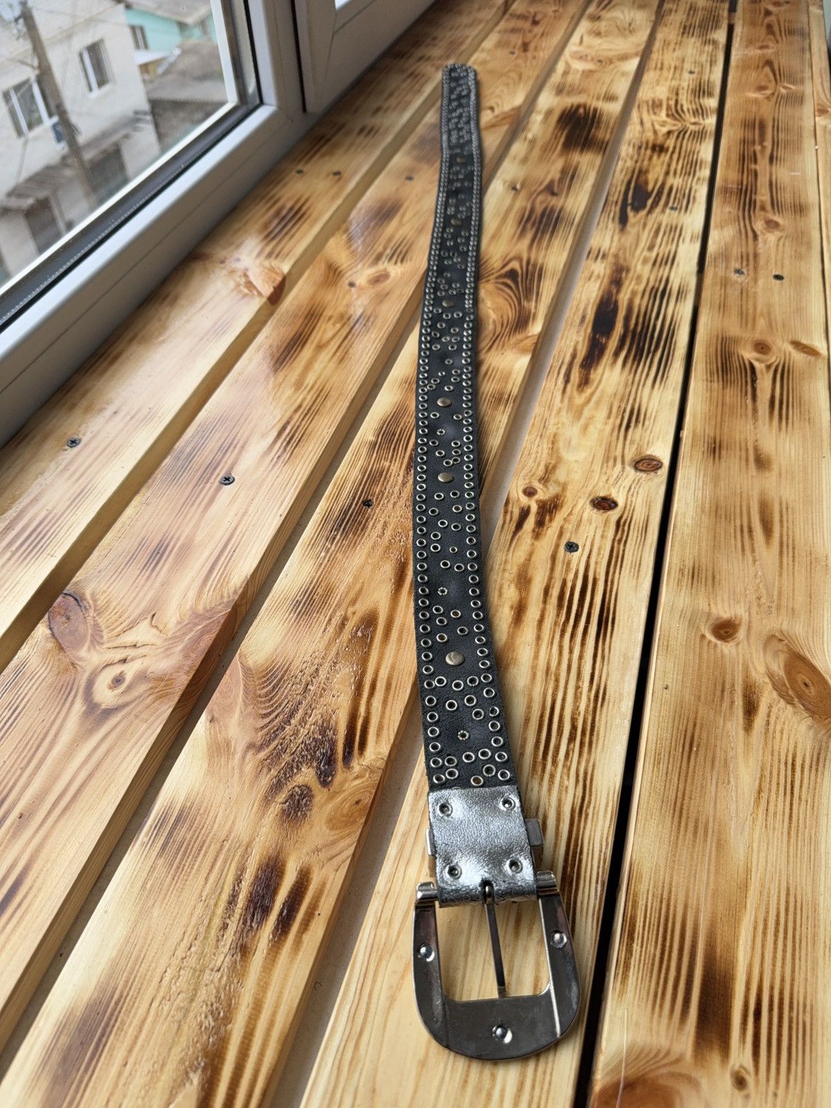 If Six Was Nine Vintage Japanese Studded Leather Punk Emo Rock Goth Y2K belt Size ONE SIZE - 11 Thumbnail