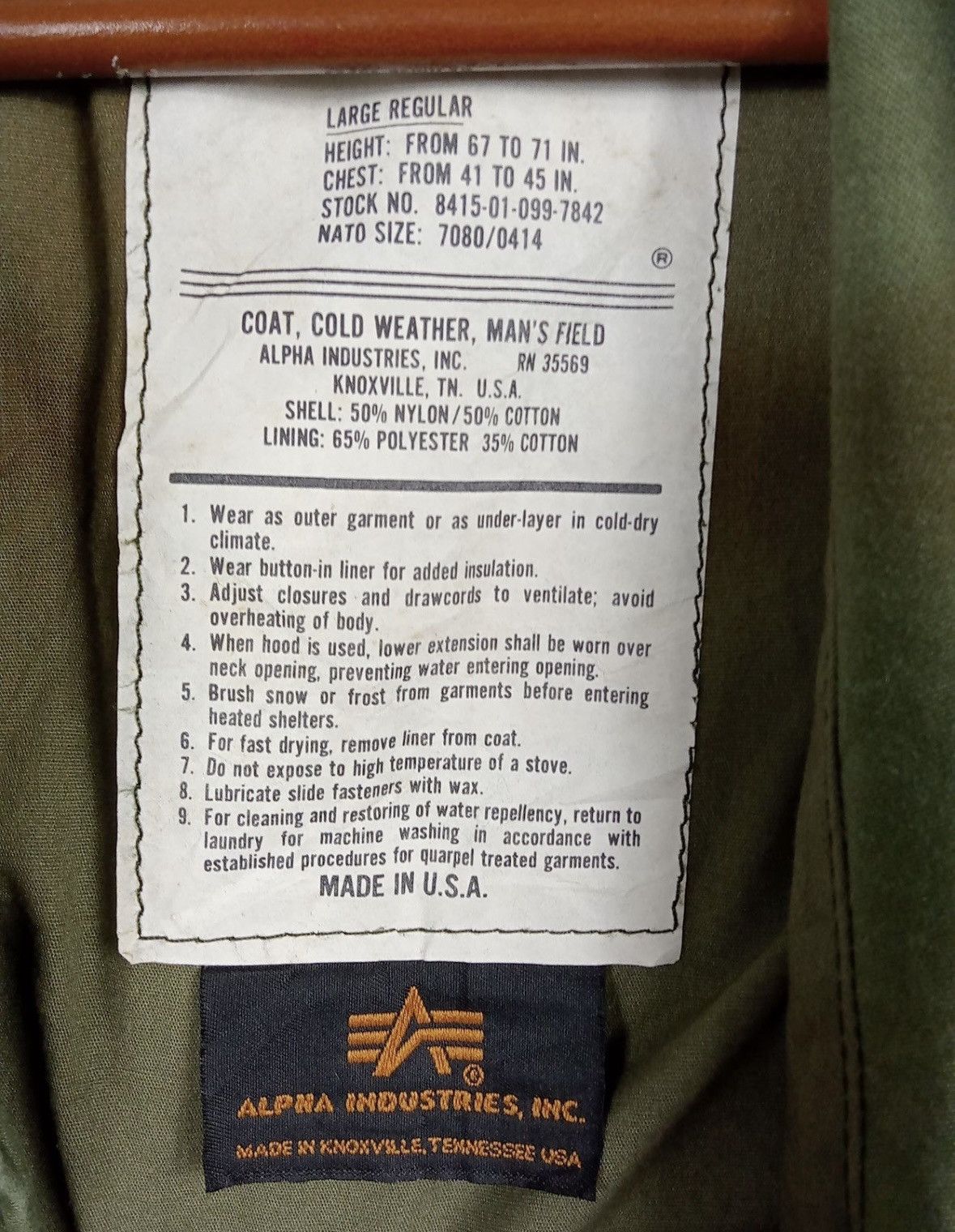 Alpha Industries Vintage 90’s Alpha Industries M65 Jacket Robert De Nero Taxi Size US L / EU 52-54 / 3 - 3 Thumbnail
