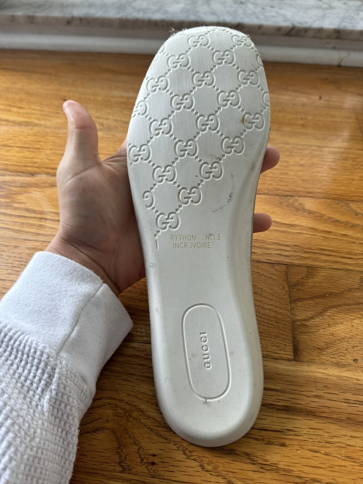 Gucci Gucci Rython Leather Sneaker Vintage Logo Size US 13 / EU 46 - 8 Thumbnail