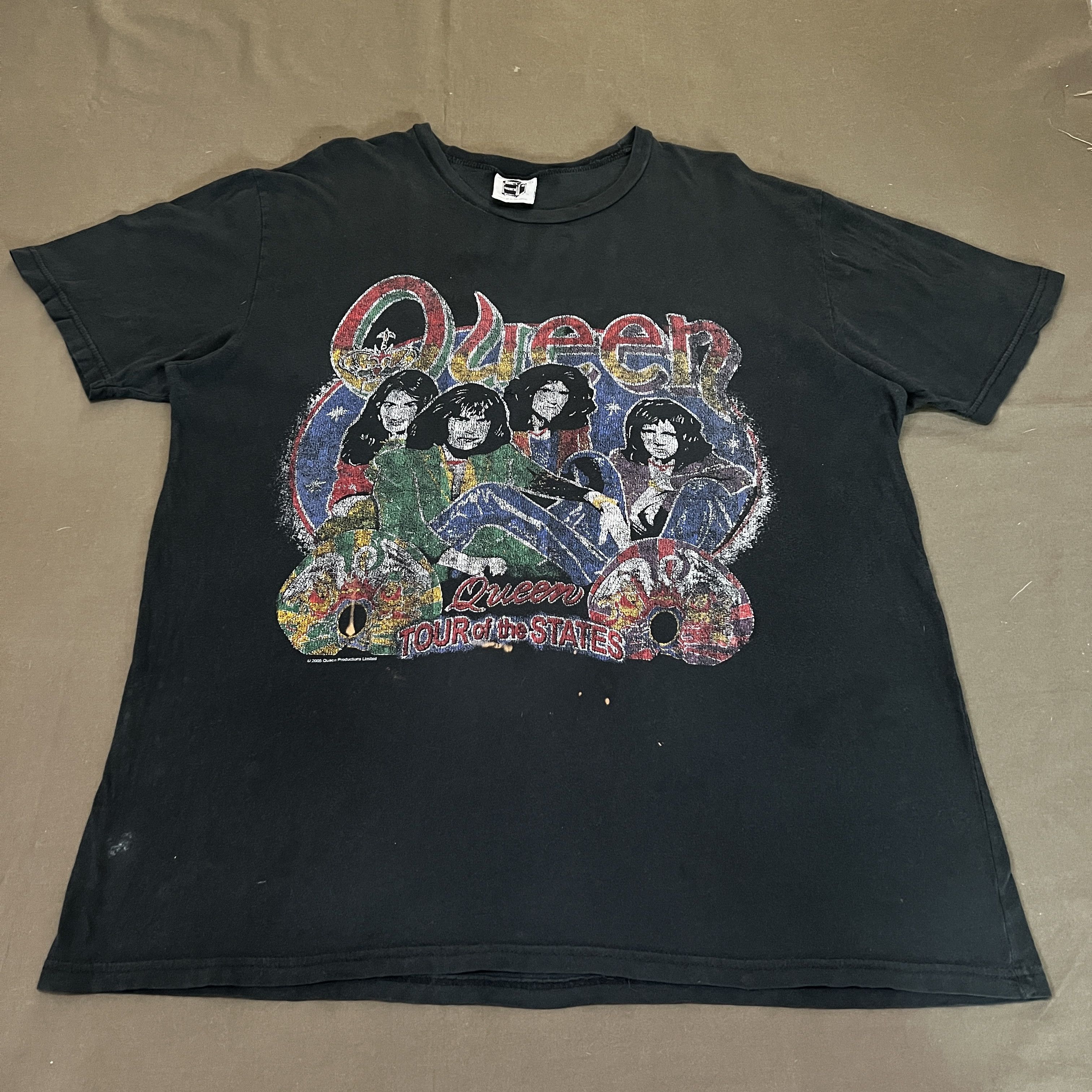Band Tees × Vintage Vintage 2005 Y2K Queen Tour Promo Tee Size US L / EU 52-54 / 3 - 3 Thumbnail