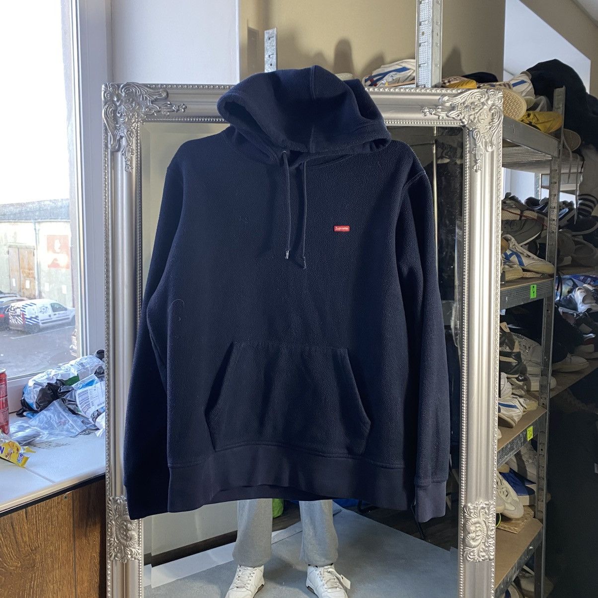 Supreme vintage supreme fleece hoodie big logo Size US M / EU 48-50 / 2 - 1 Thumbnail