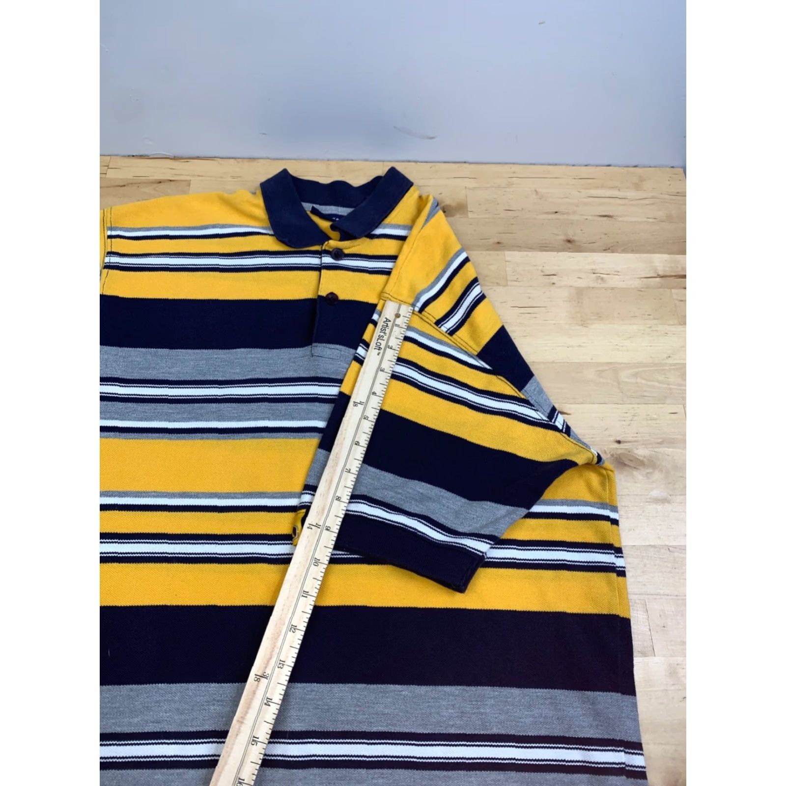 Aeropostale VINTAGE Aeropostale Polo Shirt Mens M Striped Blue Yellow 12573 Polo Shirt Mens M Blue Striped Aeropostale Shirt Polo Size US M / EU 48-50 / 2 - 5 Thumbnail