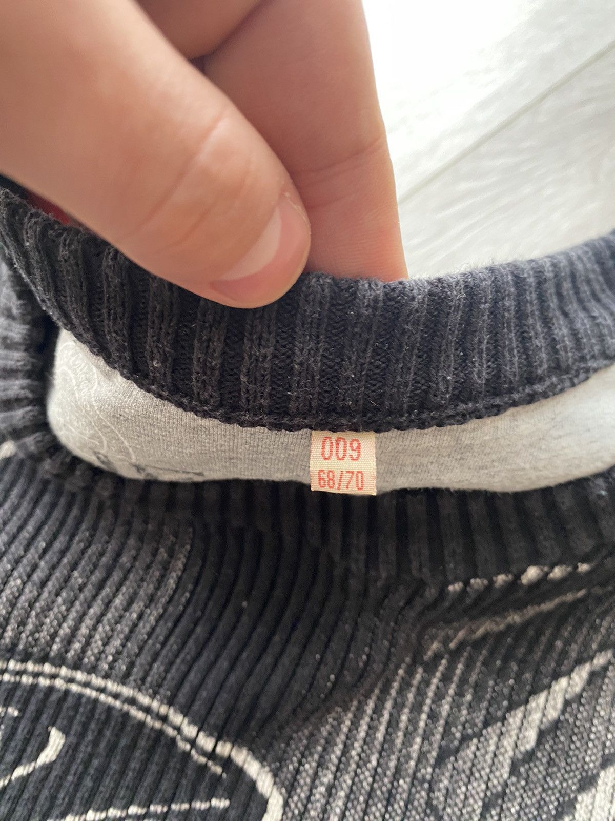Japanese Brand × Vintage Vintage Y2K Japanese Style Ribbed Print Knit Sweater Size US XL / EU 56 / 4 - 5 Thumbnail