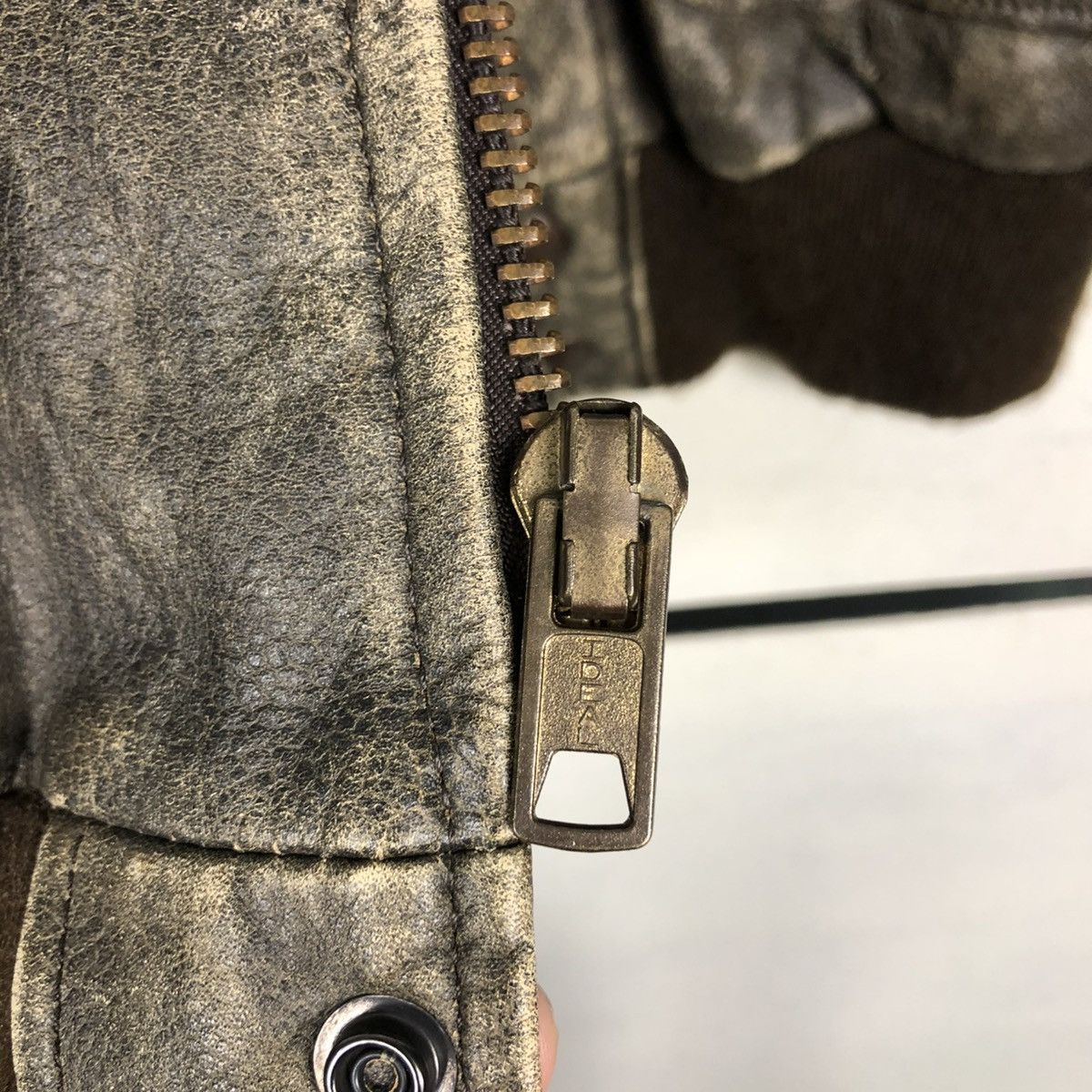 Vintage 🔥VINTAGE LEATHER JACKET BROOKS CRAFTED WITH PRIDE USA Size US M / EU 48-50 / 2 - 19 Thumbnail