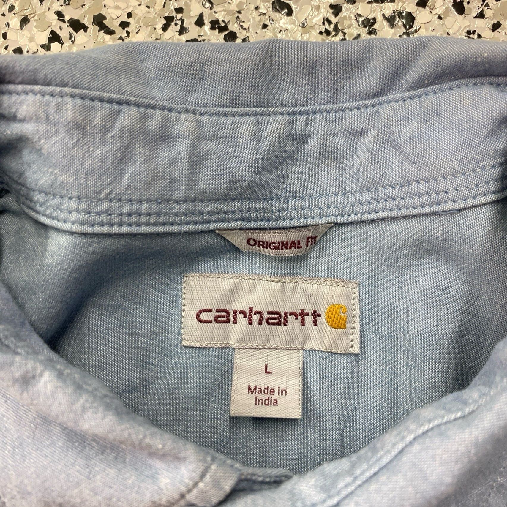 Carhartt VINTAGE Carhartt Denim Button Down Shirt L Large Blue Cotton 90s Western Workwear Mens Button-Up Size US L / EU 52-54 / 3 - 2 Thumbnail