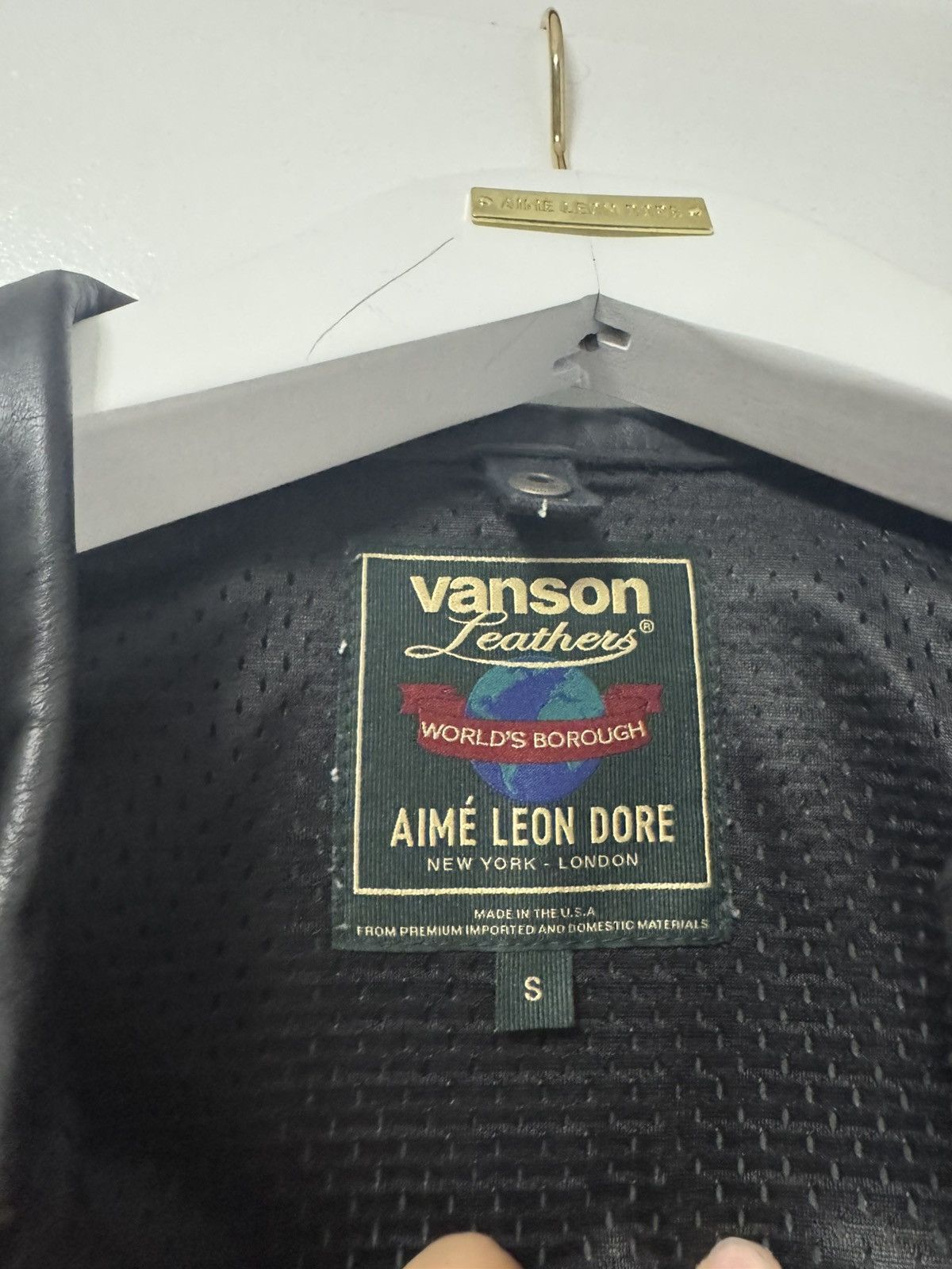 Aime Leon Dore ALD Vanson Raffia Leather Jacket Size US S / EU 44-46 / 1 - 3 Thumbnail