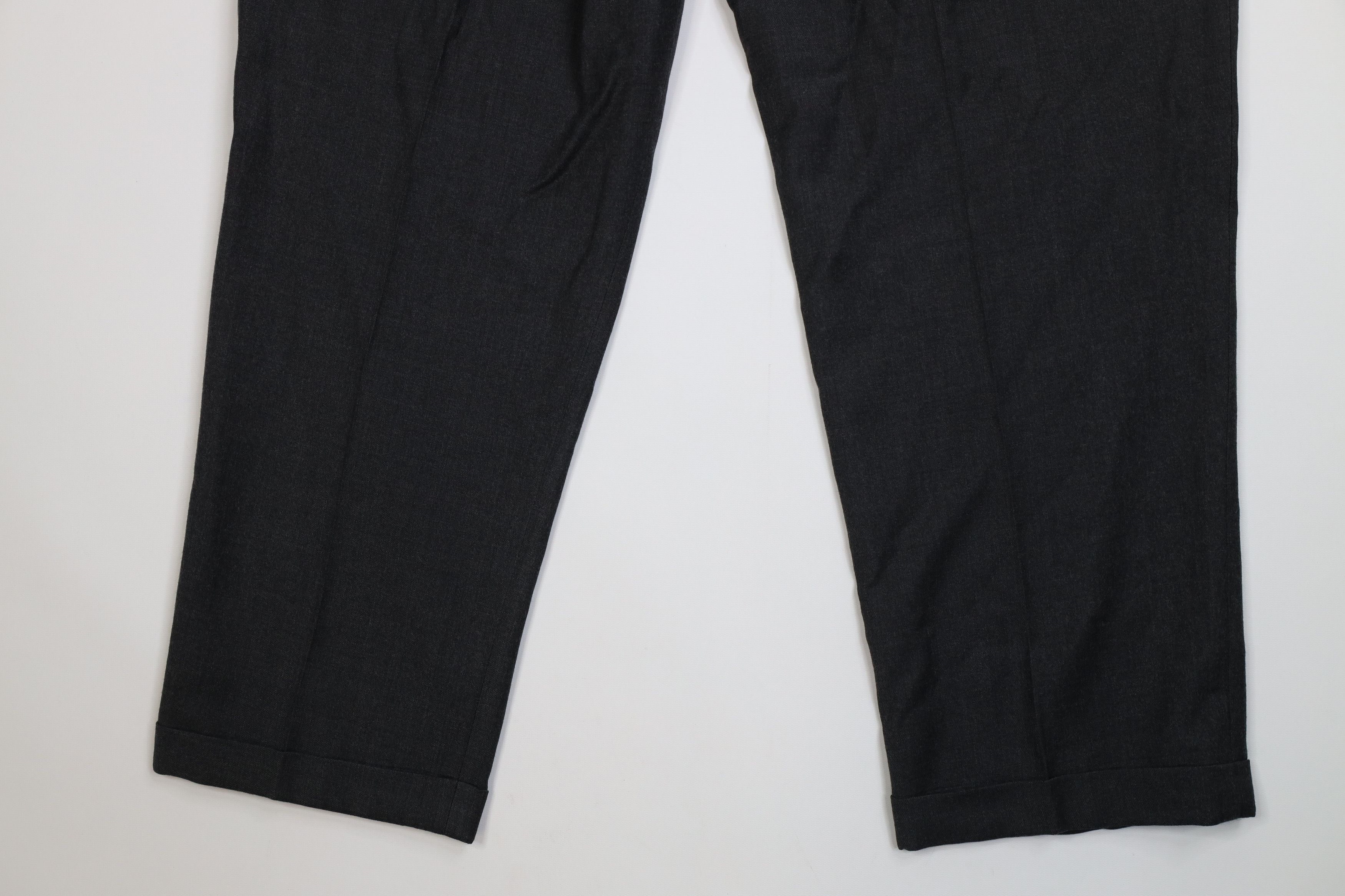 Eddie Bauer Vintage 90s Eddie Bauer Wool Knit Cuffed Chino Pants Gray Size US 36 / EU 52 - 11 Thumbnail