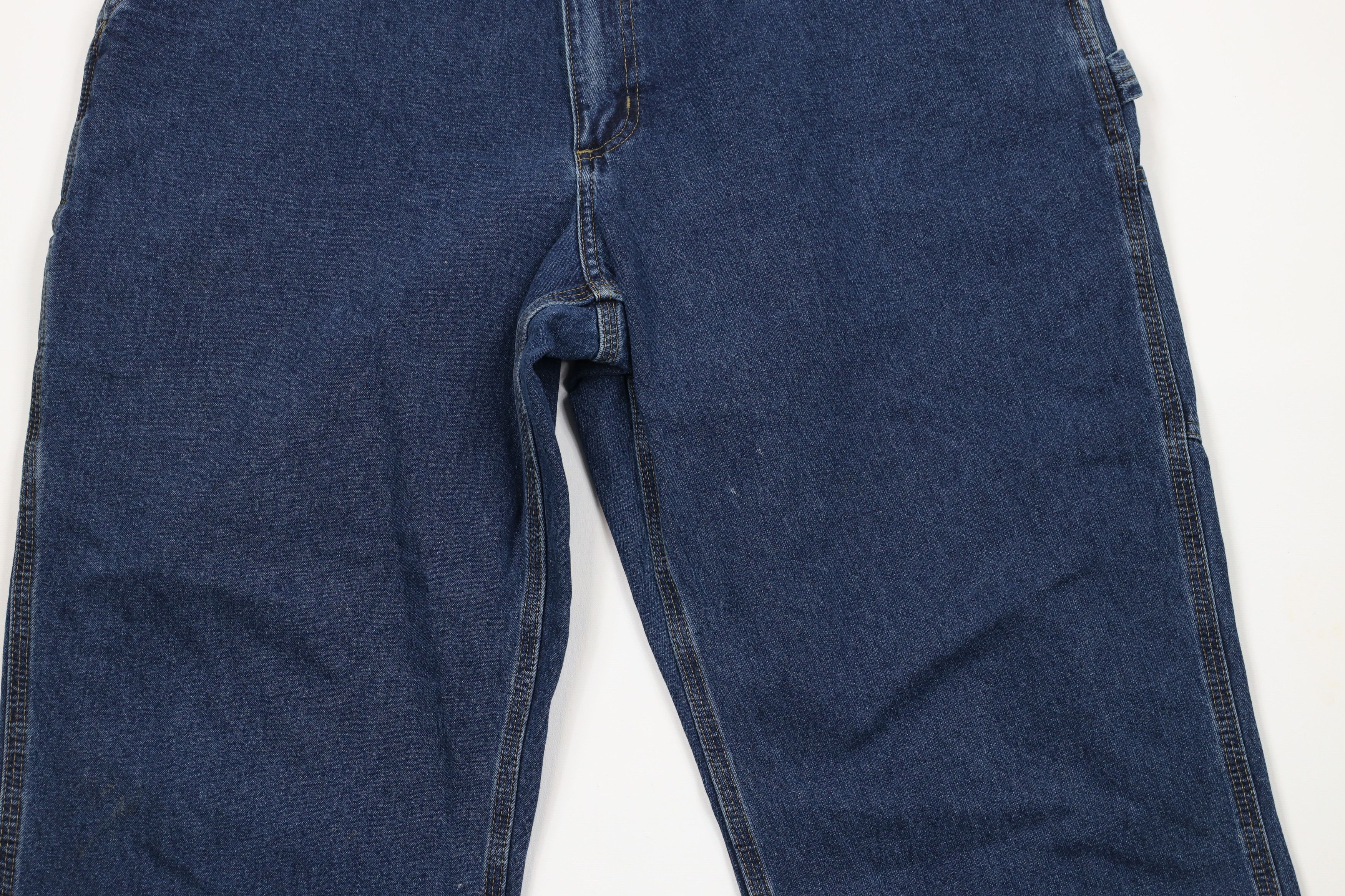 Carhartt × Vintage Vintage Carhartt Spell Out Wide Leg Dungaree Denim Jeans Size US 40 / EU 56 - 3 Thumbnail