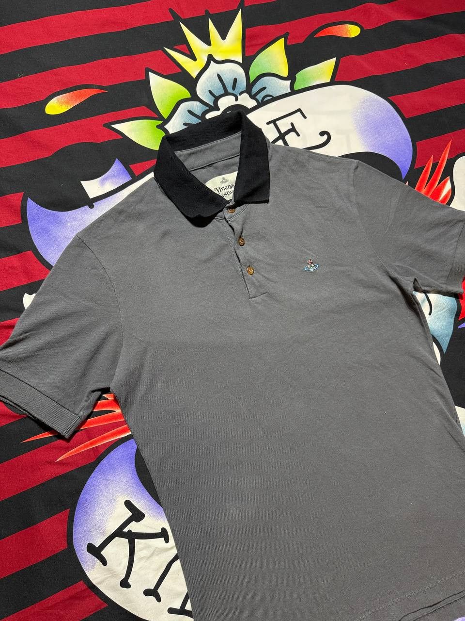 Vivienne Westwood Vivienne Westwood polo tshirt in dark gray mens L Size US L / EU 52-54 / 3 - 2 Thumbnail