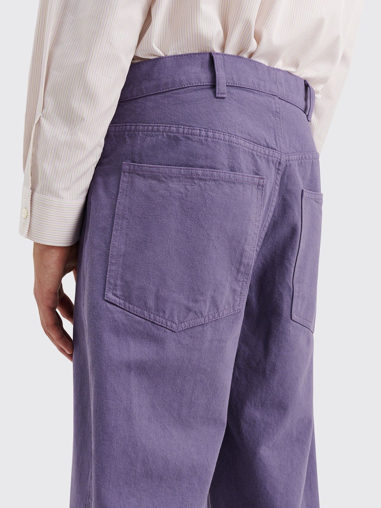 Tres Bien 💚 Très Bien Everywear Twisted 5 Pocket Work Pant Purple NEW Size US 32 / EU 48 - 4 Thumbnail
