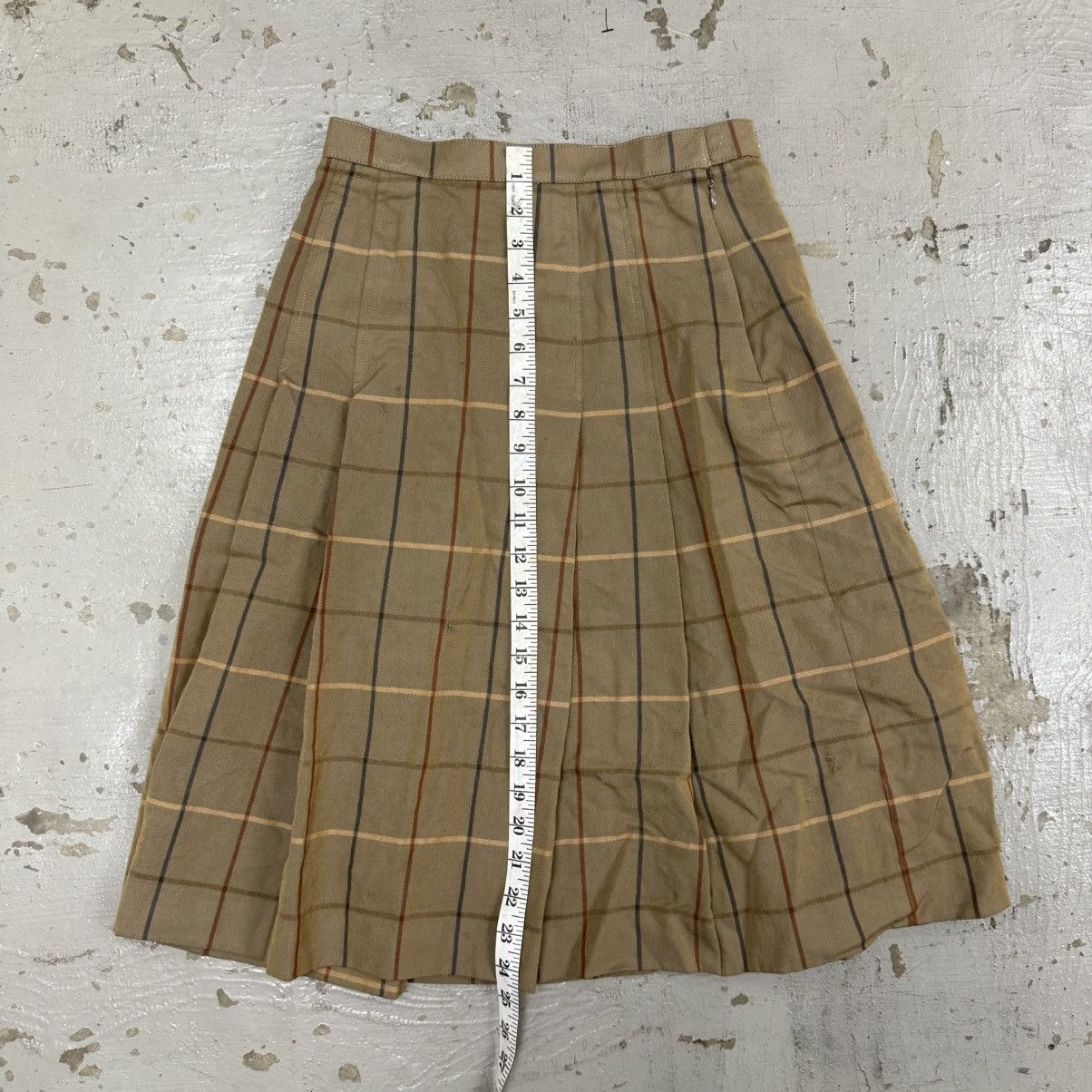 Burberry Burberrys Vintage Wool Plaid Midi Skirt Size 25" / US 0 / IT 36 - 5 Thumbnail