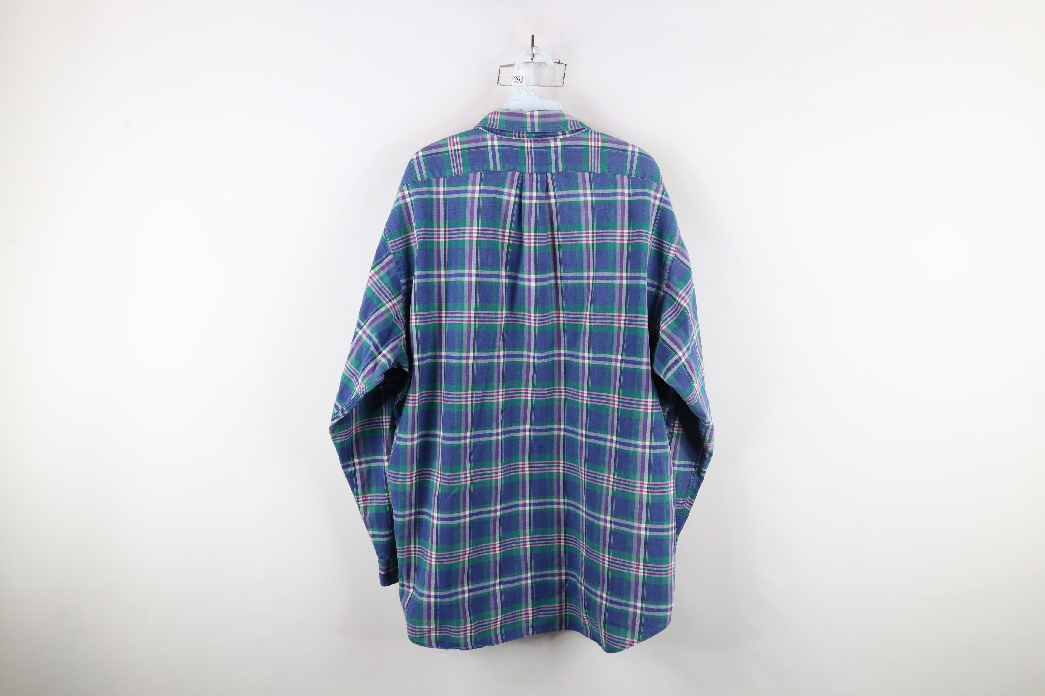 Ralph Lauren × Vintage Vintage 90s Ralph Lauren Madras Plaid Button Down Shirt Size US XL / EU 56 / 4 - 9 Thumbnail