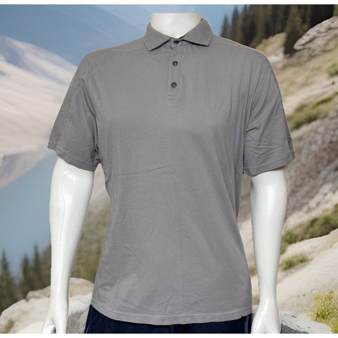 Kuhl Kuhl Wayfarer Polo Shirt Mens XL Gray Organic Cotton Wildfib Size US XL / EU 56 / 4 - 1 Thumbnail