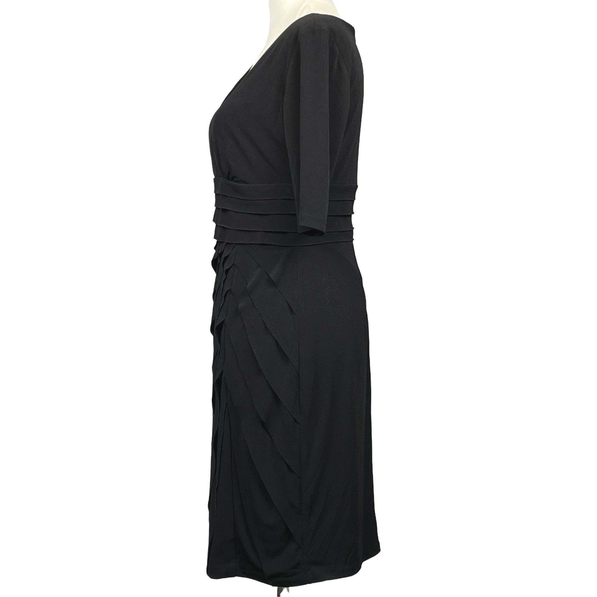 Other London Times Women's Short-Sleeve Layered Tiered Cocktail Dr Size M / US 6-8 / IT 42-44 - 2 Thumbnail