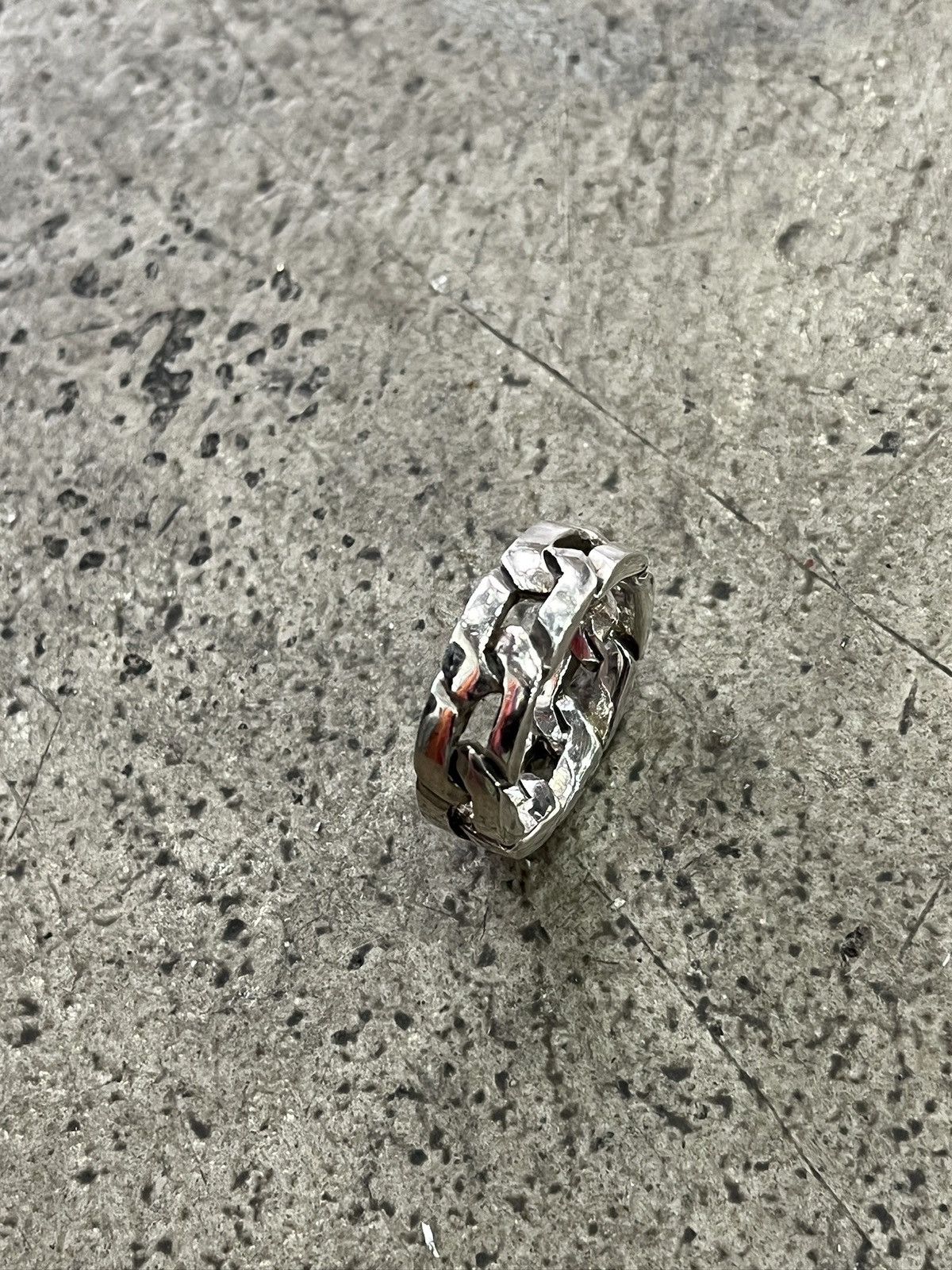 Other Vintage Sterling Silver Link Ring (unisex) Size ONE SIZE - 3 Thumbnail