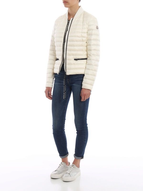 Moncler Moncler Blenca Lounge Saison White Down Puffer Jacket Size L / US 10 / IT 46 - 1 Thumbnail