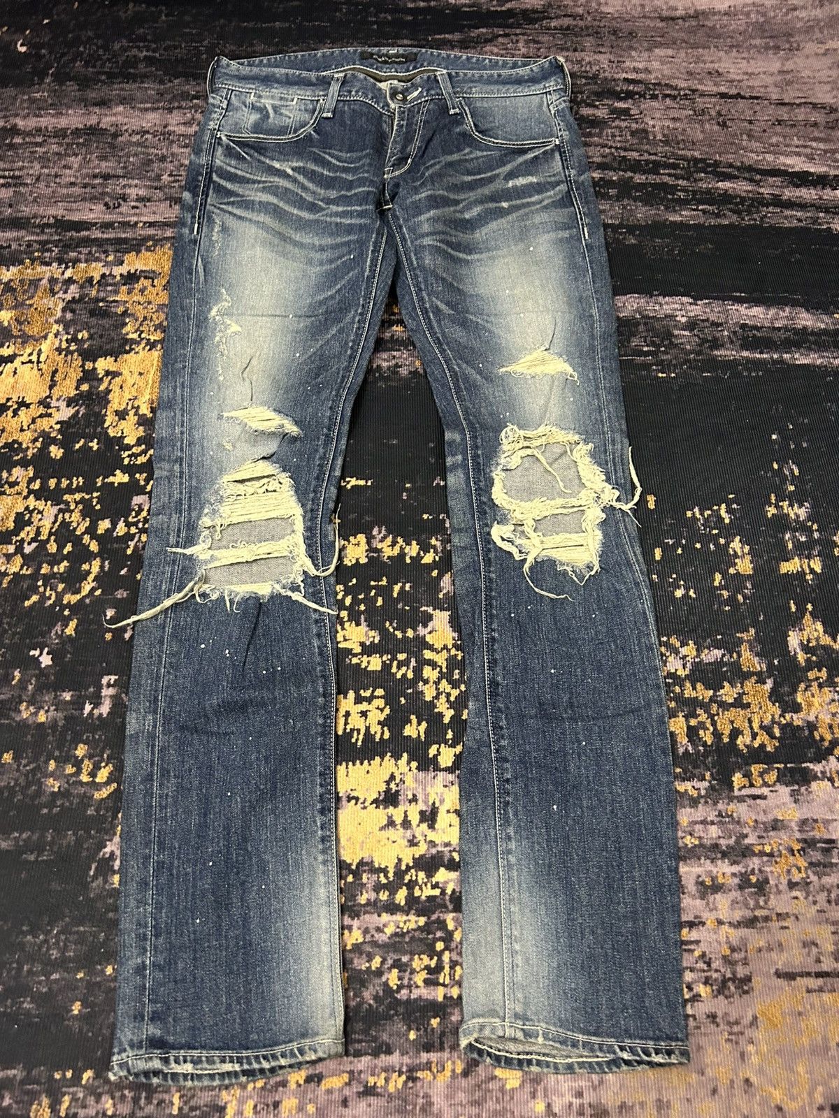 Undercover Black By Vanquish Disressed Jeans Undercover Style Size US 32 / EU 48 - 3 Thumbnail