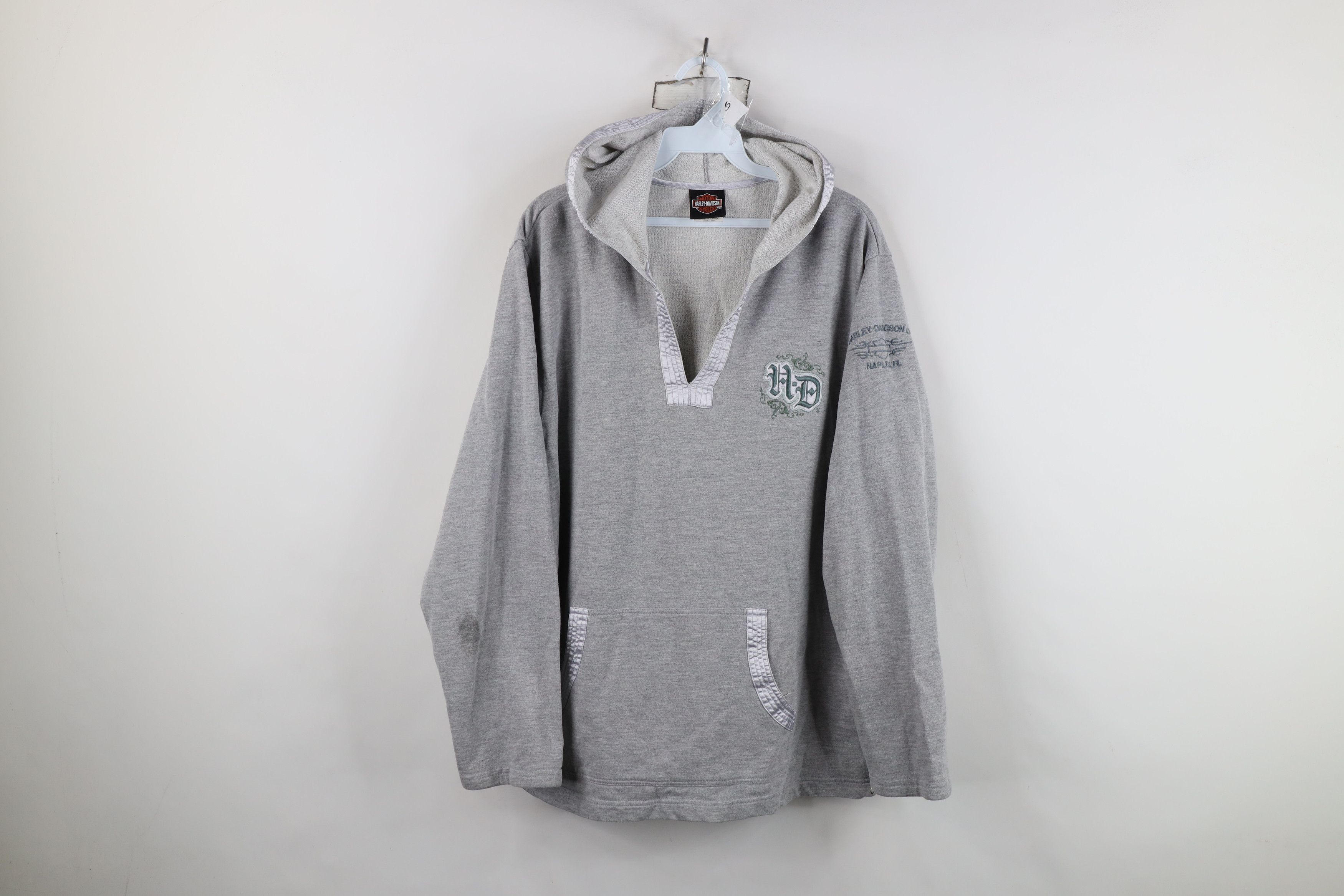 Harley Davidson Vintage Harley Davidson French Terry Hoodie Sweatshirt Size XL / US 12-14 / IT 48-50 - 1 Thumbnail