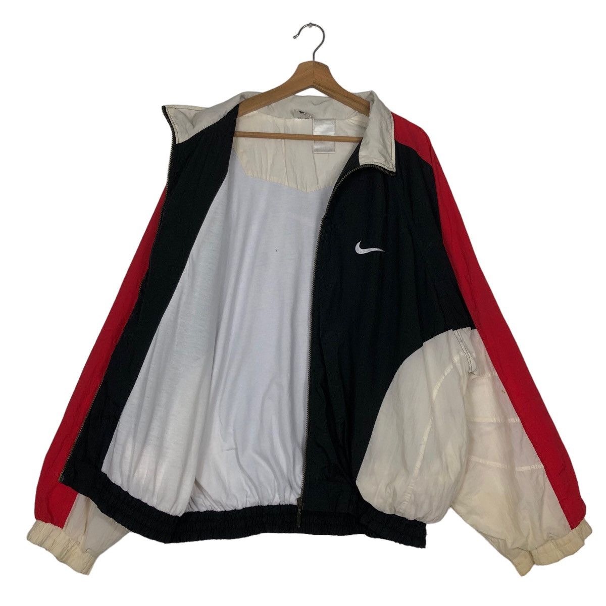 Nike 🔥90’s Vintage Nike Bomber Jacket Big Swoosh Design Size US L / EU 52-54 / 3 - 8 Thumbnail