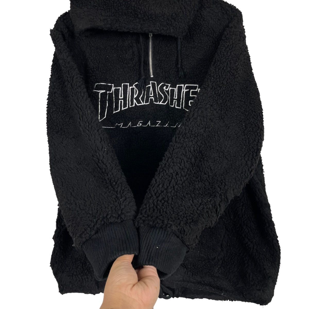 Thrasher × Welcome Skateboards 💥THRASHER SKATEBOARD DEEP PILE PULLOVER HOODIE Size US L / EU 52-54 / 3 - 6 Thumbnail