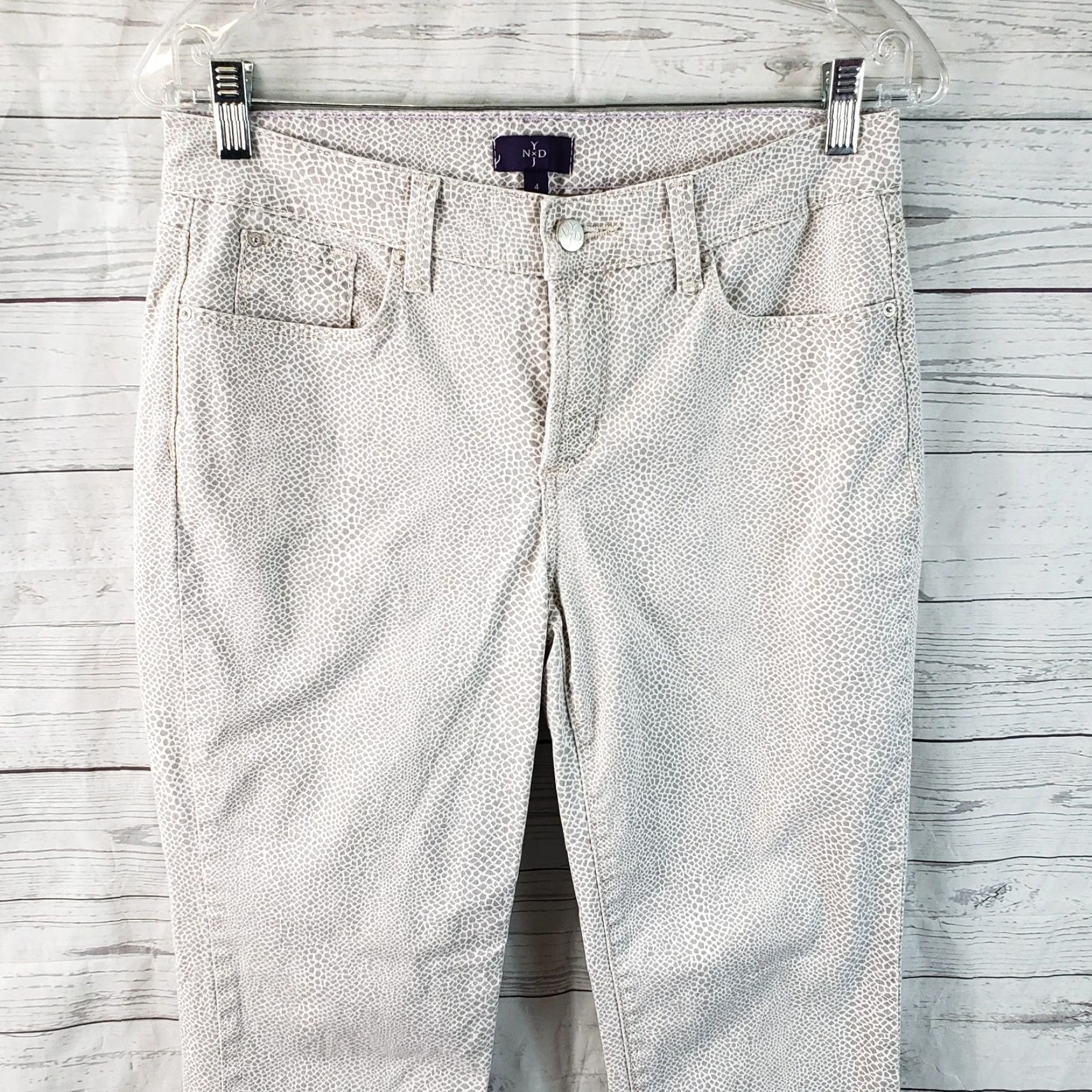 NYDJ NYDJ Womens Jeans Slim Leg Ankle Size 4 Gray Mid Rise Cotton Blend Denim Size 27" / US 4 / IT 40 - 2 Thumbnail