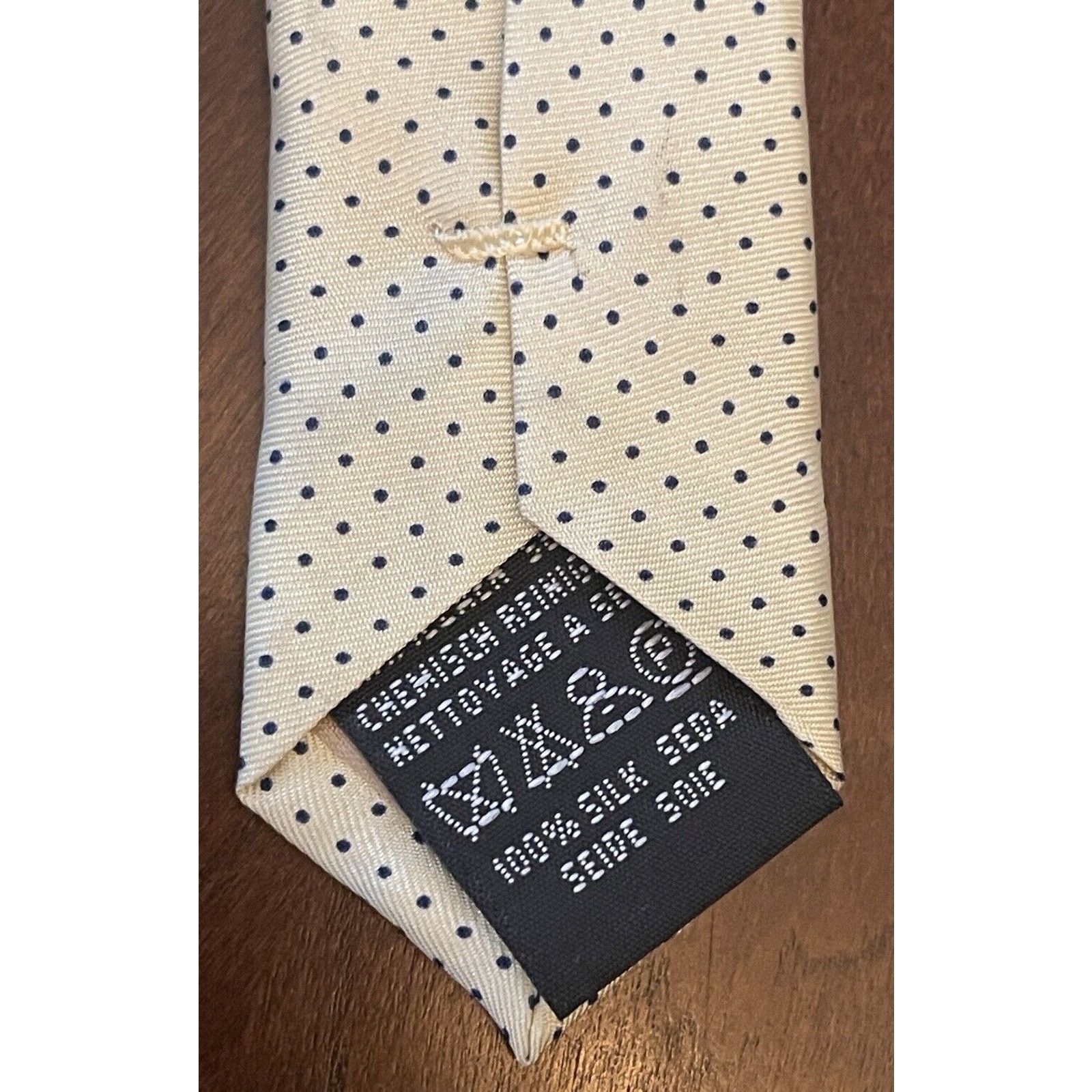 Other Tie Rack Gold Blue 100% Silk Men’s Neck Tie Made In China Size ONE SIZE - 10 Thumbnail