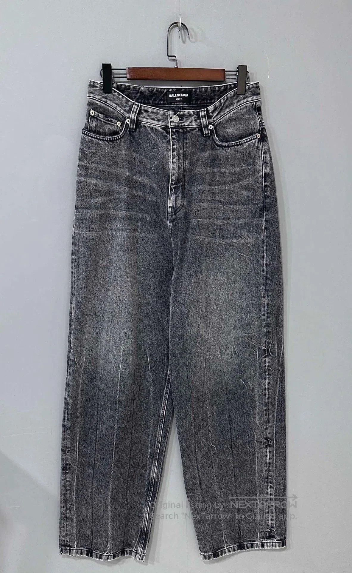 Balenciaga Balenciaga FW22 Washed Straight Jeans. Size US 29 - 1 Thumbnail