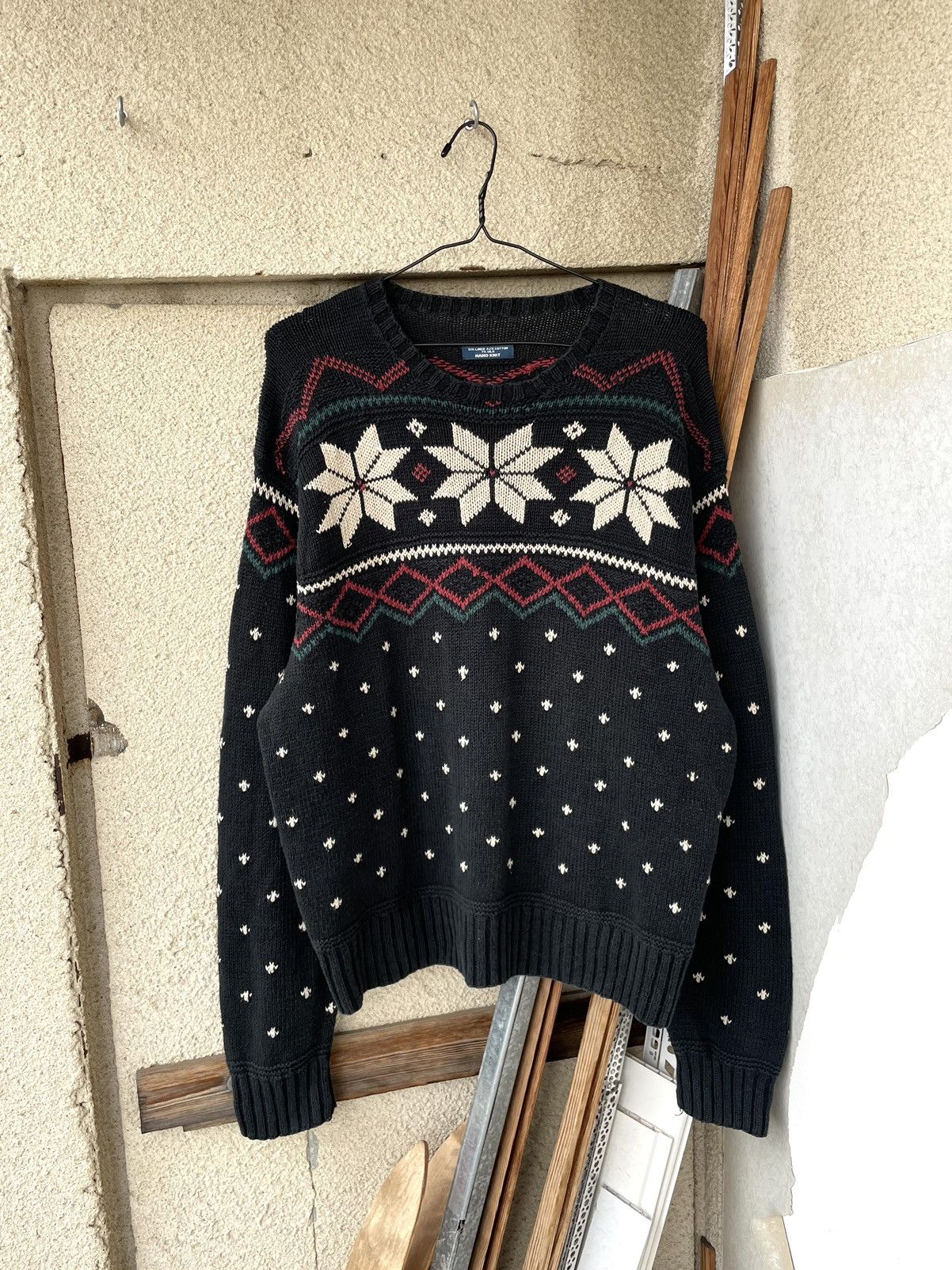 Polo Ralph Lauren Vintage Polo Ralph Lauren RRL Style Snowflake Aztec Sweater Size US L / EU 52-54 / 3 - 2 Thumbnail