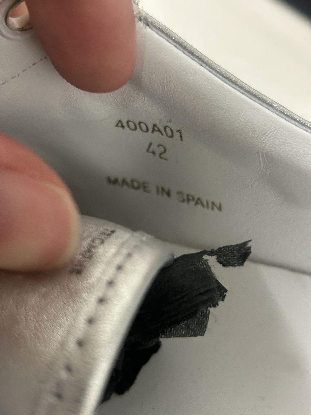 Celine WB! HEDI SLIMANE Triomphe Perforated Sneakers Size US 9 / EU 42 - 7 Thumbnail