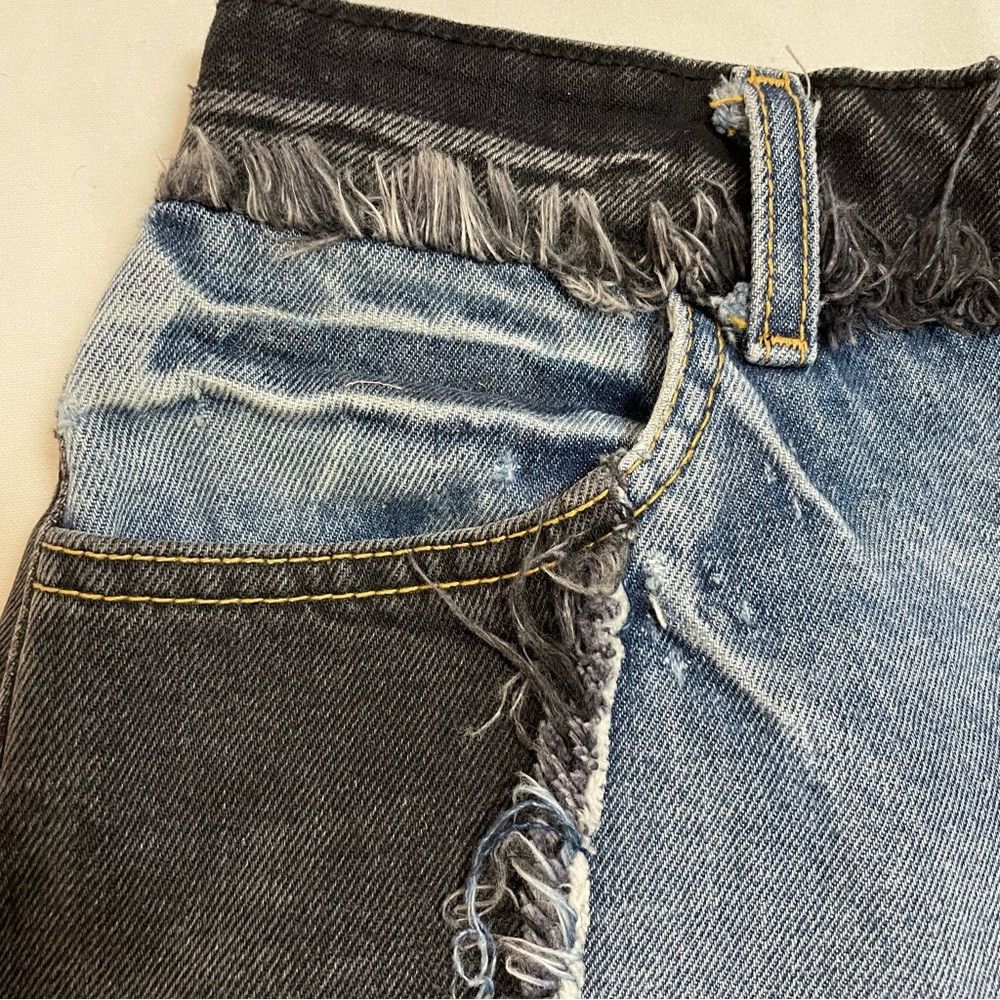 Other New Carmar Denim Two Tone Black Blue Mini Skirt Size S Size 27" / US 4 / IT 40 - 9 Thumbnail