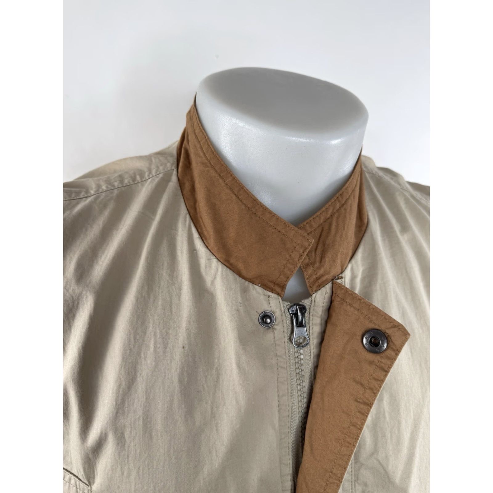 Vintage KING RANCH CONCEAL CARRY Mens L Vest Shirt Zip Tan Western Jacket? Size US L / EU 52-54 / 3 - 2 Thumbnail