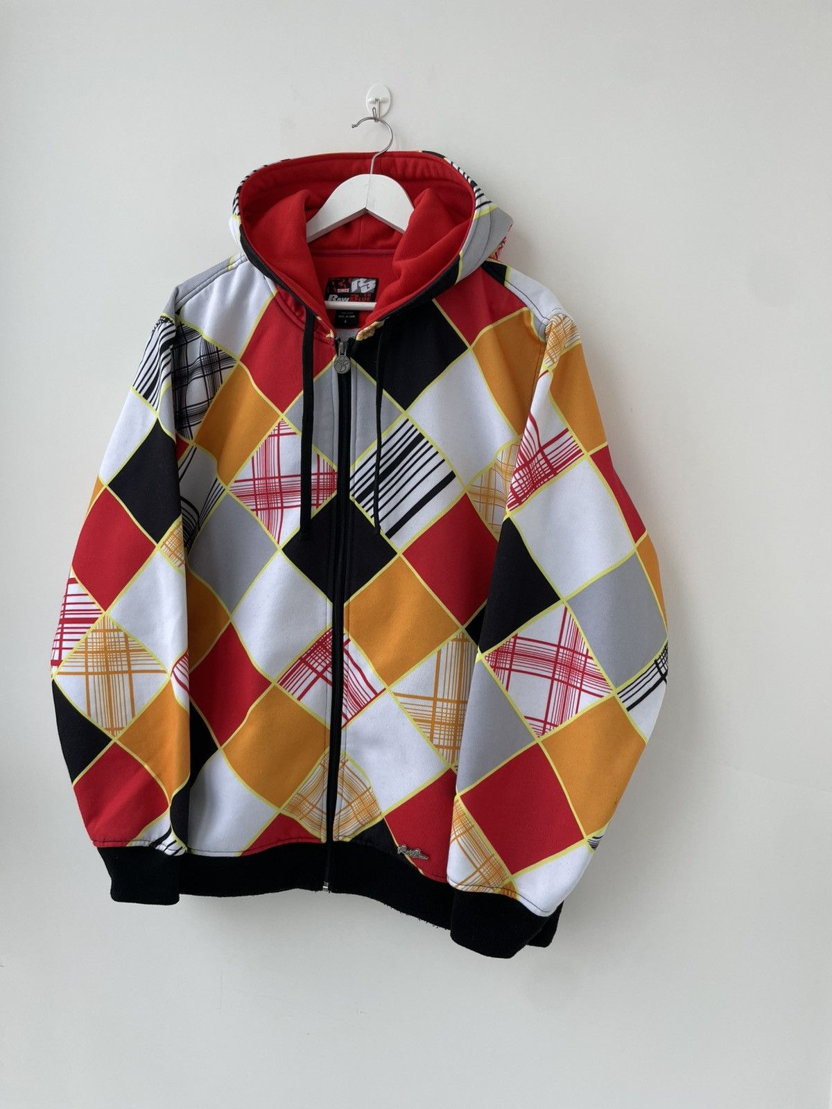 Vintage Raw Blue Rare Y2K Hiphop Rap Urban Full Zip Hoodie Oversized Size US L / EU 52-54 / 3 - 3 Thumbnail