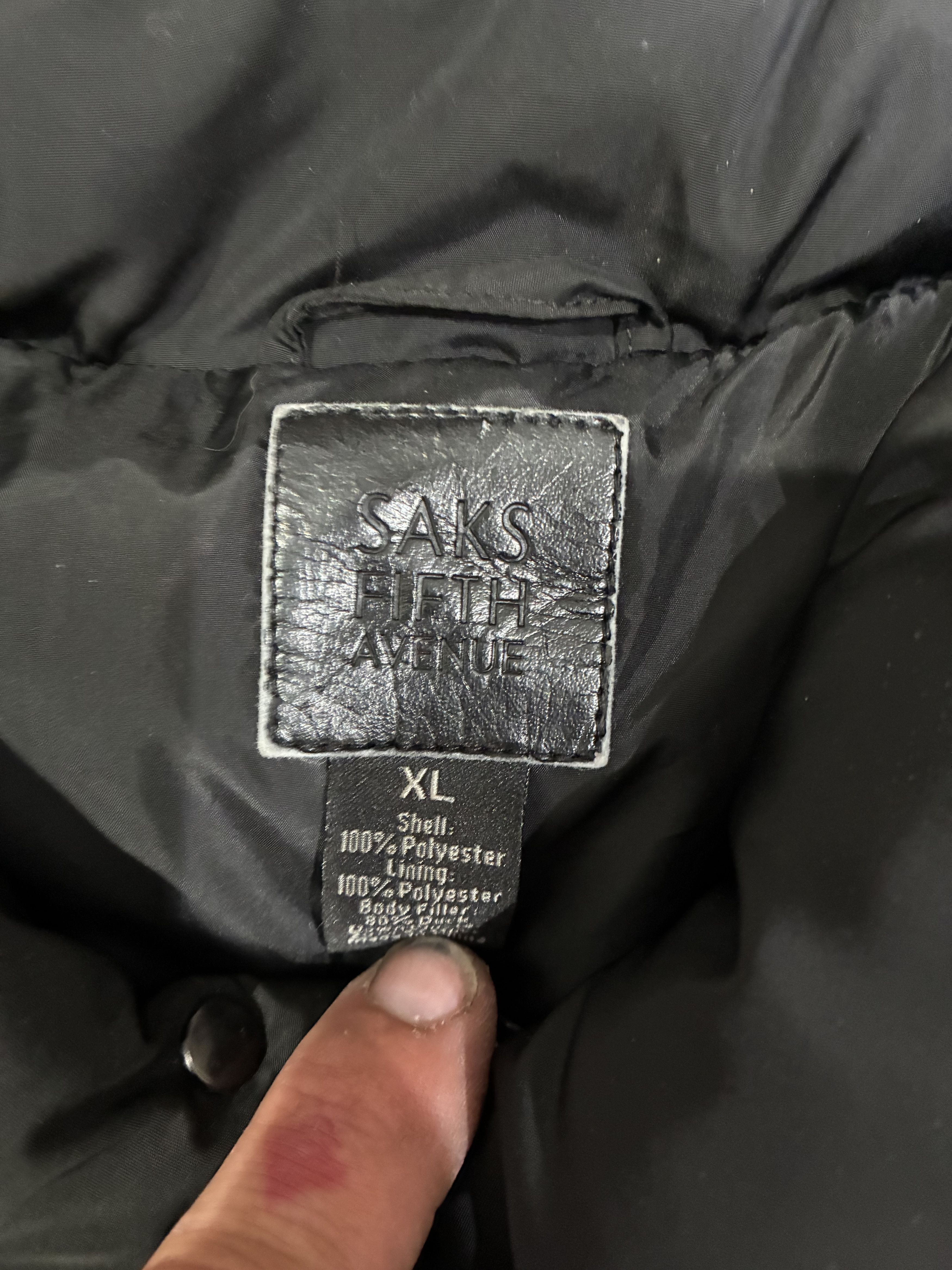 Saks Fifth Avenue Saks Fifth Avenue black winter duck down coat mens jacket XL Size US XL / EU 56 / 4 - 2 Thumbnail