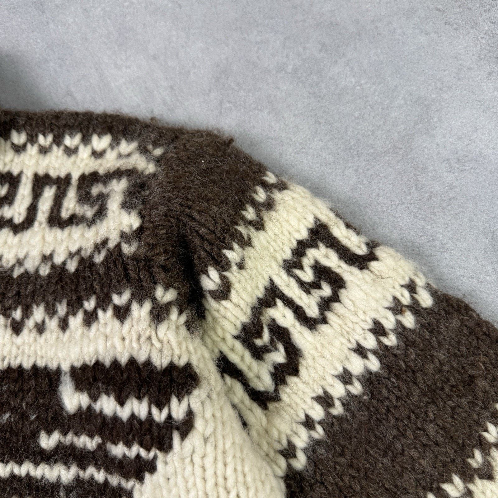 Vintage Vintage Couchan Indian Hand knit Wool Sweater Zip Eagle Size US M / EU 48-50 / 2 - 4 Thumbnail
